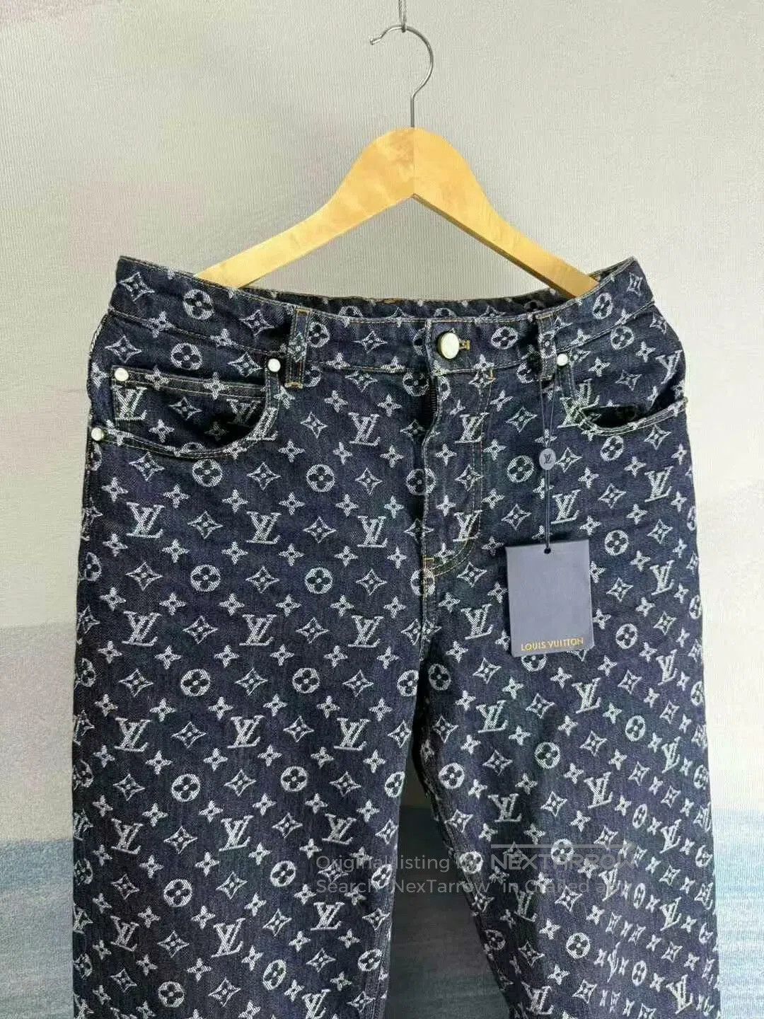 Louis Vuitton louis vuitton x timberland blue embroidered jeans. Size US 28 / EU 44 - 2 Thumbnail
