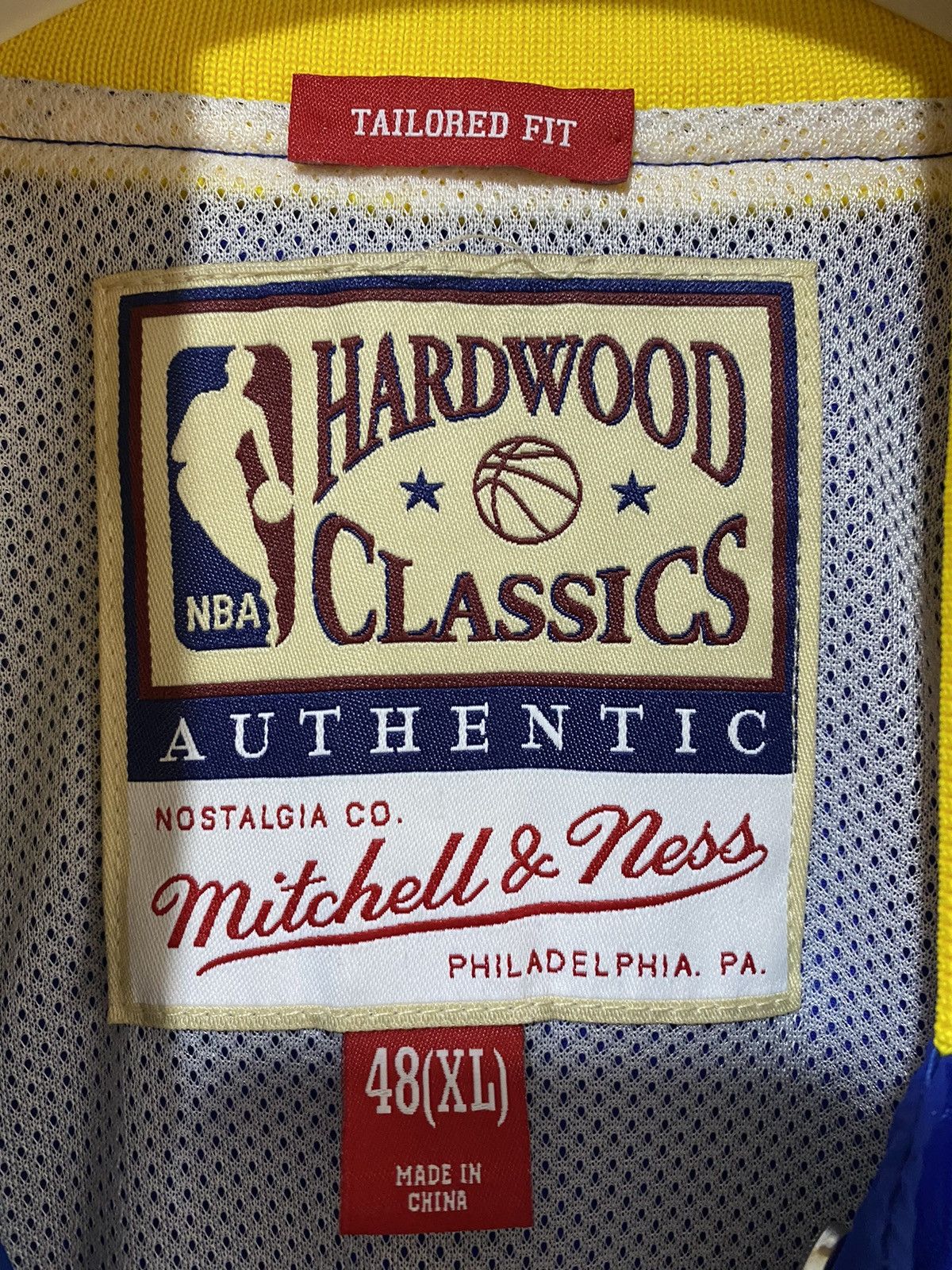 Mitchell & Ness Mitchell & Ness Warriors jacket size XL, blue yellow, used Size US XL / EU 56 / 4 - 6 Thumbnail