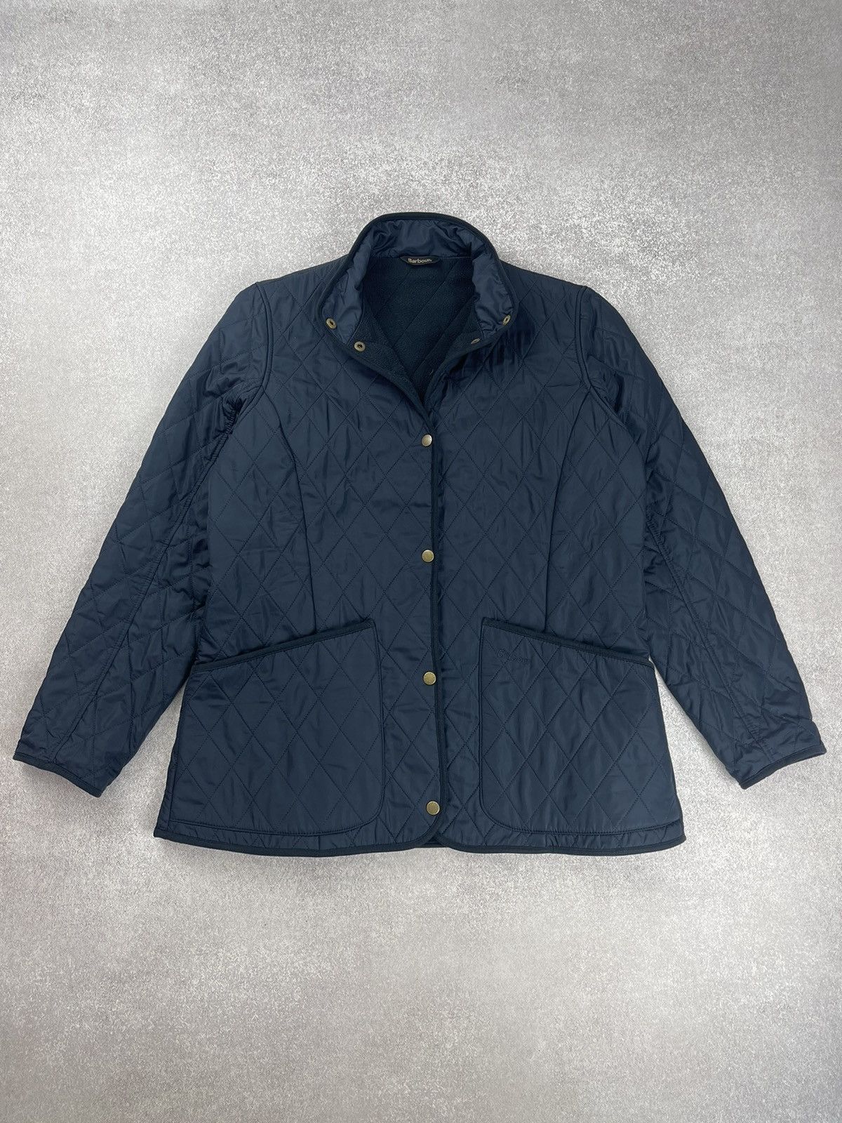 Barbour Women’s Barbour Combe Polarquilt Navy Jacket Size UK 16 Size XL / US 12-14 / IT 48-50 - 1 Thumbnail