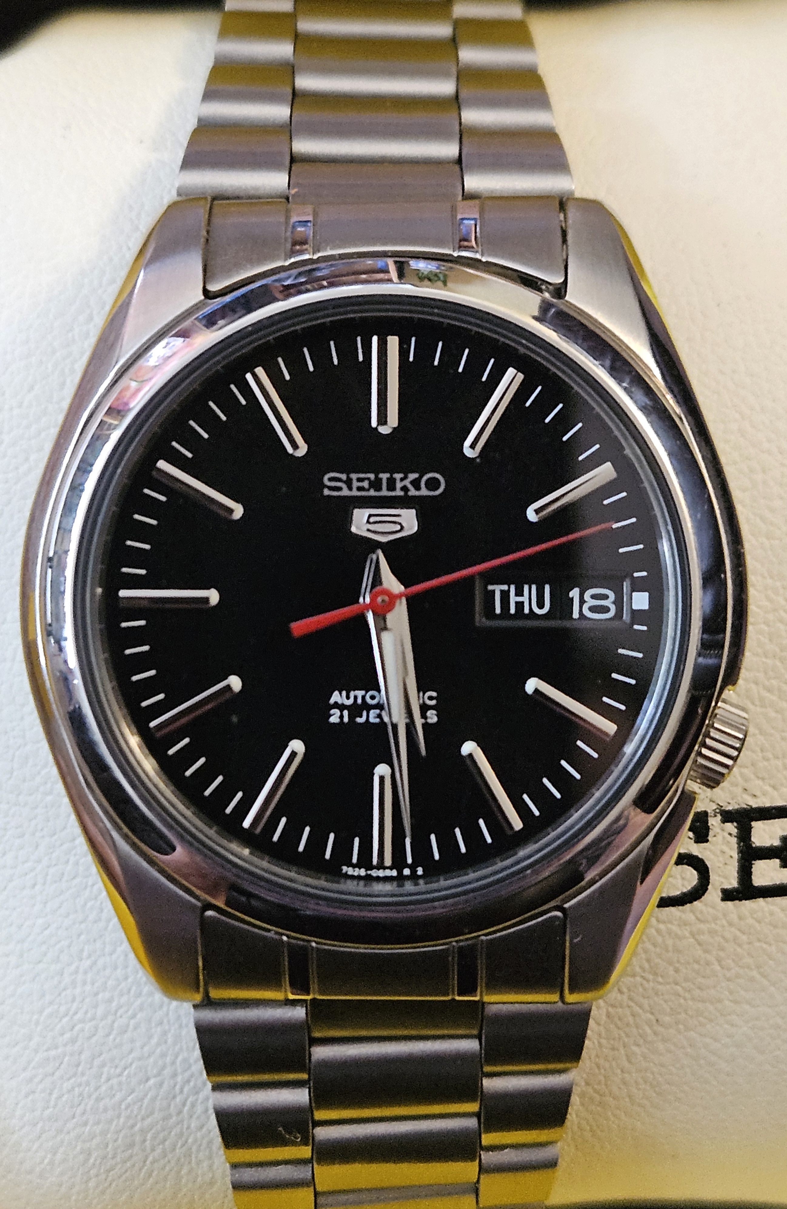 seiko-seiko-5-automatic-black-dial-stainless-steel-bracelet-grailed
