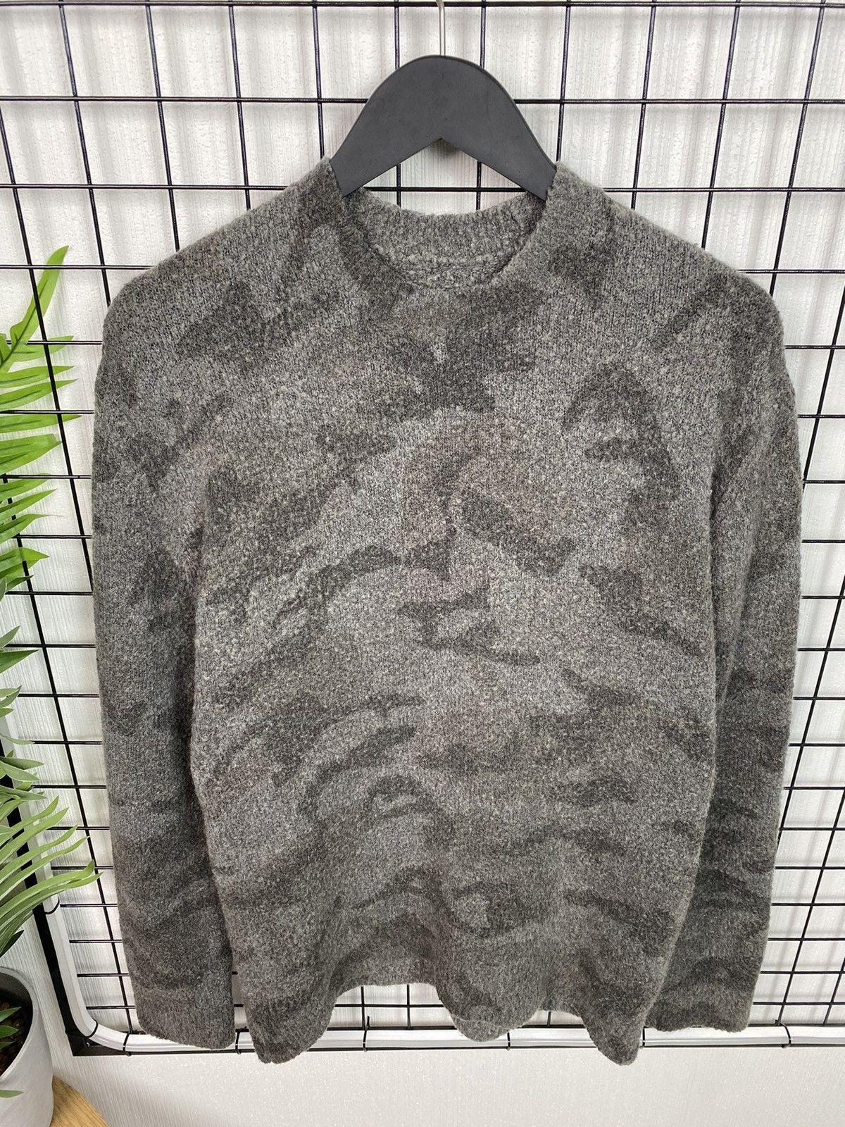 Allsaints × Designer AllSaints Camo sweater mohair men M size y2k Avant-garde Size US M / EU 48-50 / 2 - 2 Thumbnail