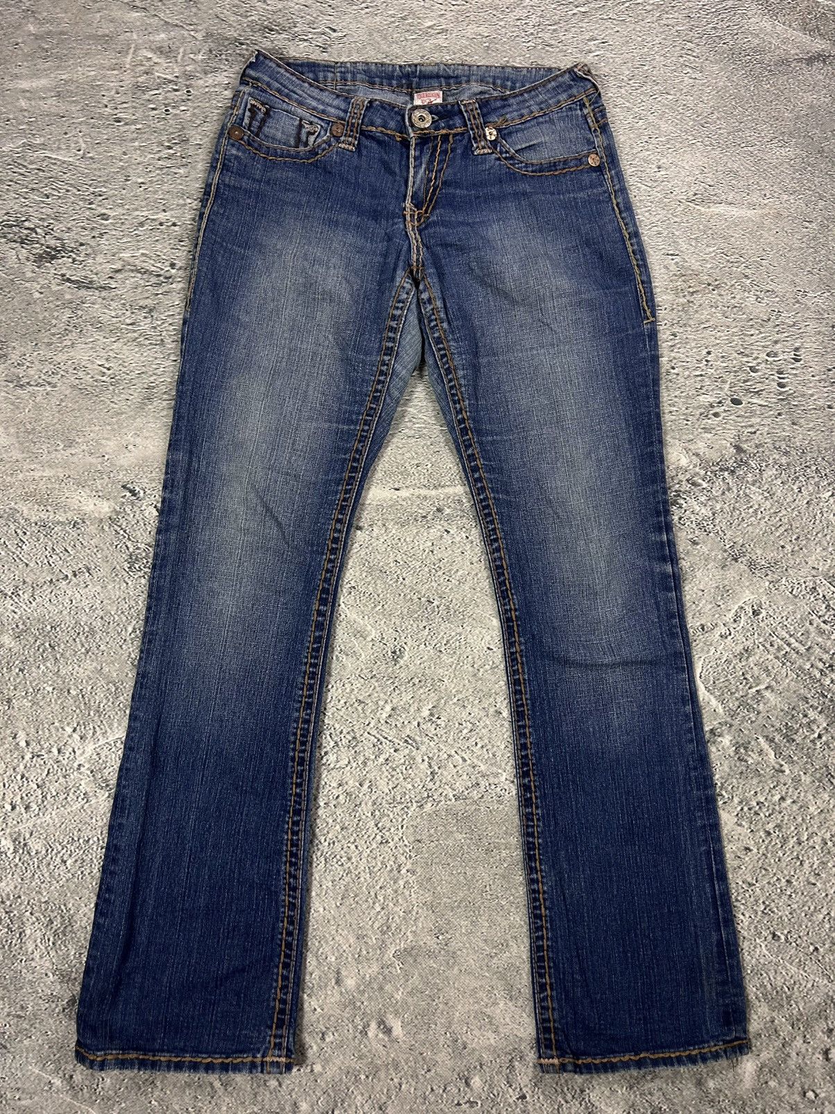 True Religion True Religion jeans vintage flared bootcut brown stitching Size US 29 - 6 Thumbnail