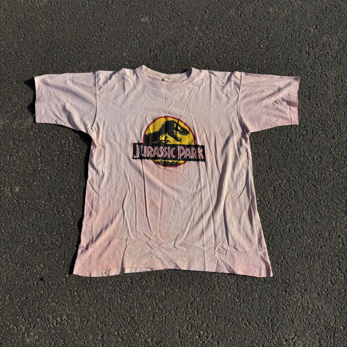 Other 90s Vintage Jurassic Park Single Stitch Movie Pink Tie Dye Size US L / EU 52-54 / 3 - 1 Thumbnail