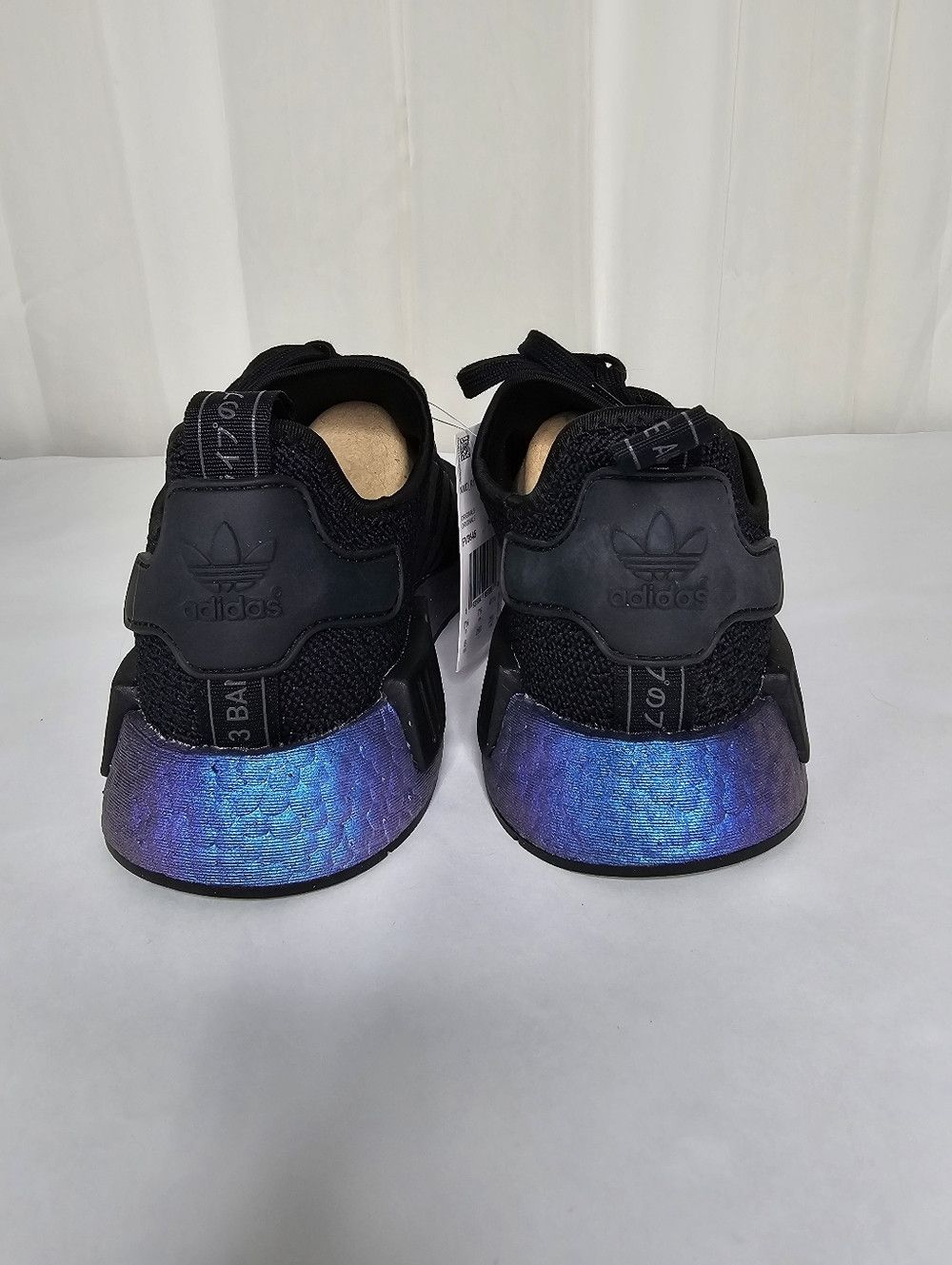 Adidas Adidas NMD R1 Sneakers Black Metallic Blue Boost Size US 8 / EU 41 - 5 Thumbnail