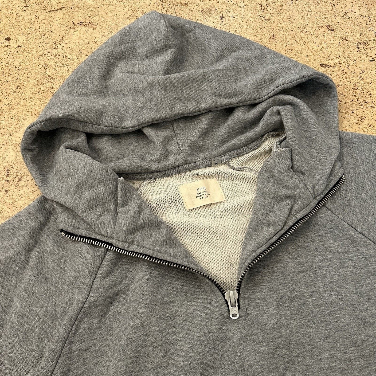 Fear of God NEW Collection Two 2016-2017 Quarter Zip Raglan Hoodie Size US M / EU 48-50 / 2 - 3 Thumbnail