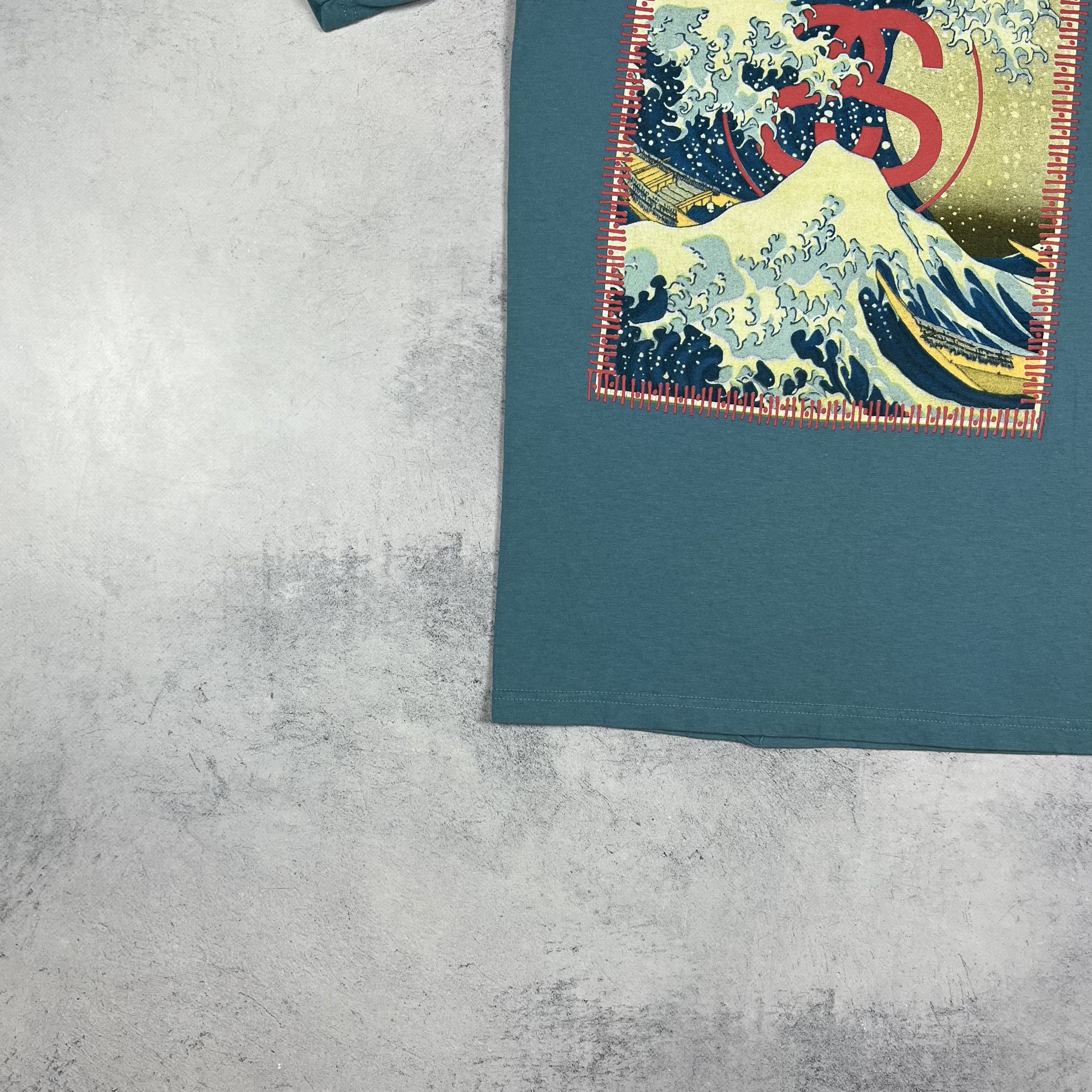 Stussy Vintage Stussy Wave Art Big Logo T Shirt 00’s Size US S / EU 44-46 / 1 - 5 Thumbnail
