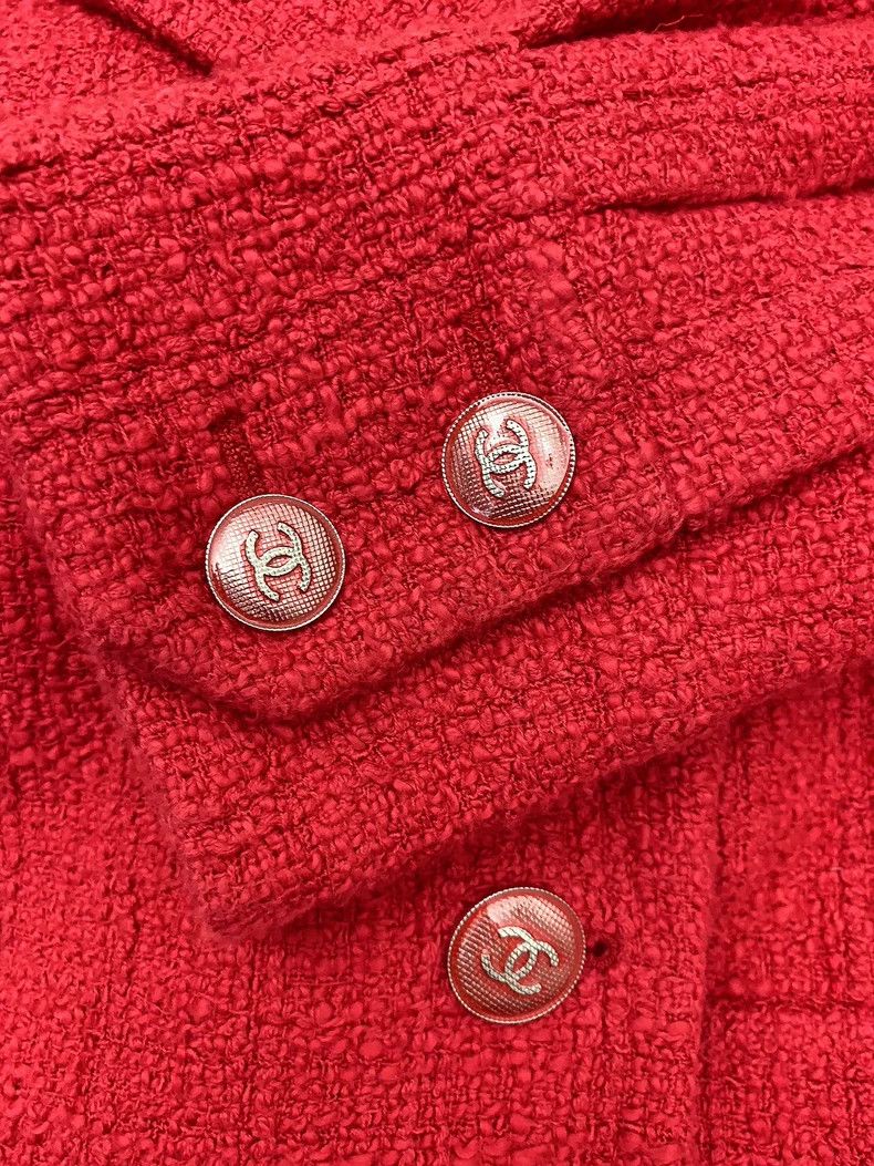 Chanel Chanel 22P red camellia jacket Size XS / US 0-2 / IT 36-38 - 5 Thumbnail