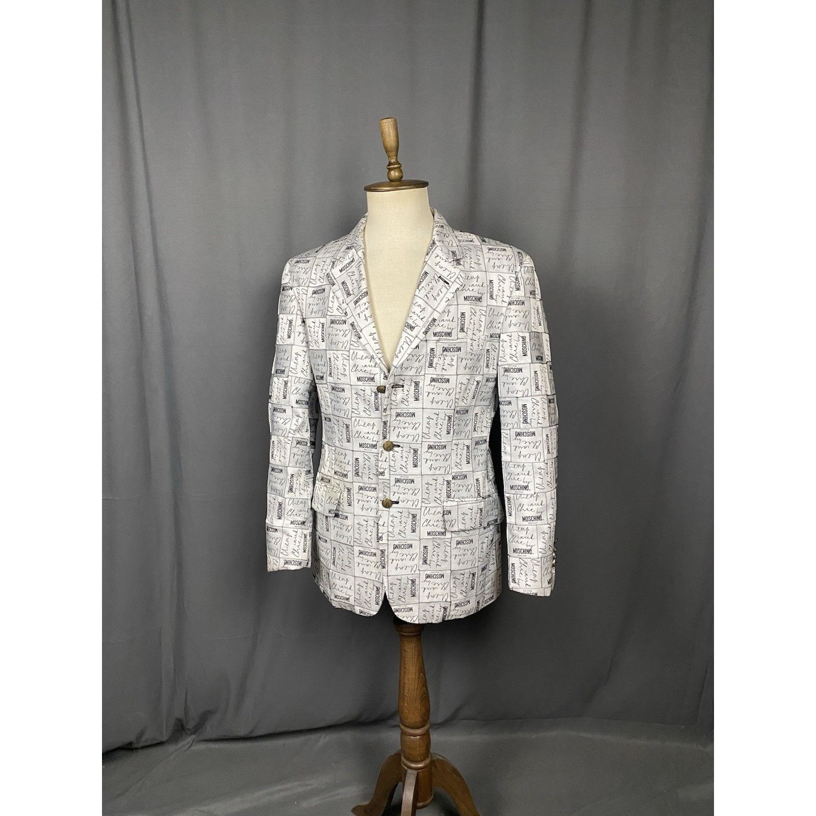 Moschino Rare & Iconic 1990's Moschino Cheap & Chic Label 3-button Bl Size 52R - 4 Thumbnail