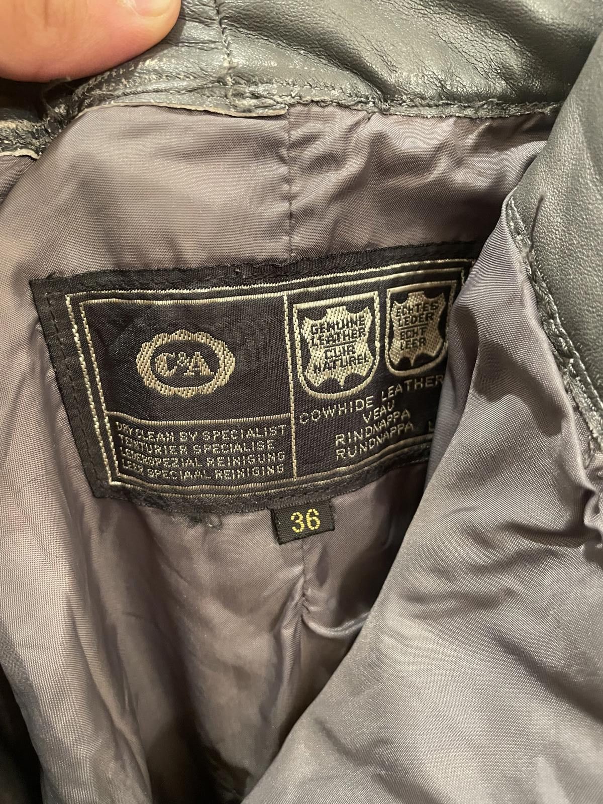 C&A Stylish C&A Genuine Leather Pants - Size 36 Size 36" / US 14 / IT 50 - 2 Thumbnail