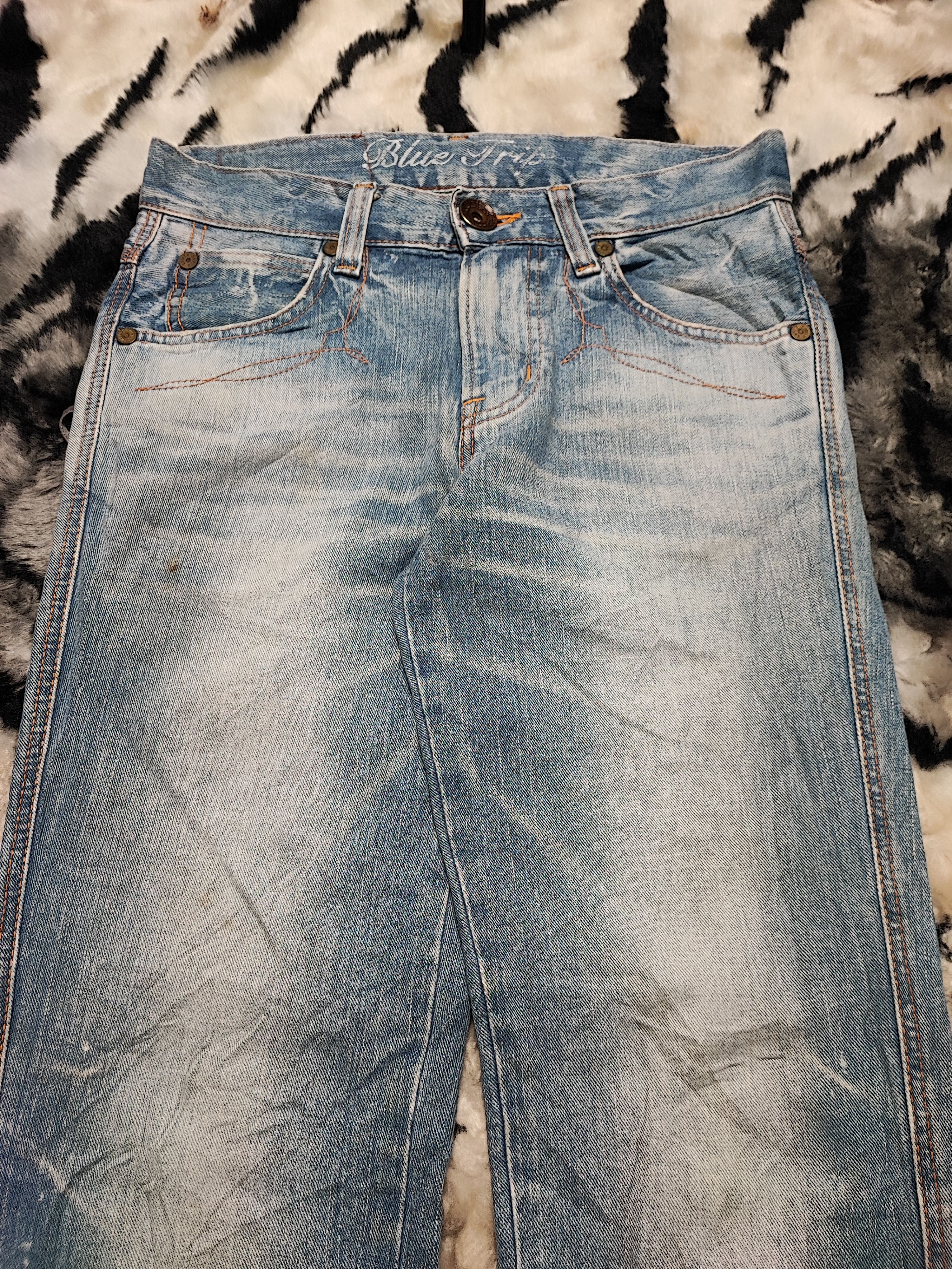 Edwin × Japanese Brand Edwin Blue Trip Punk Distressed Jeans Size US 31 - 4 Thumbnail