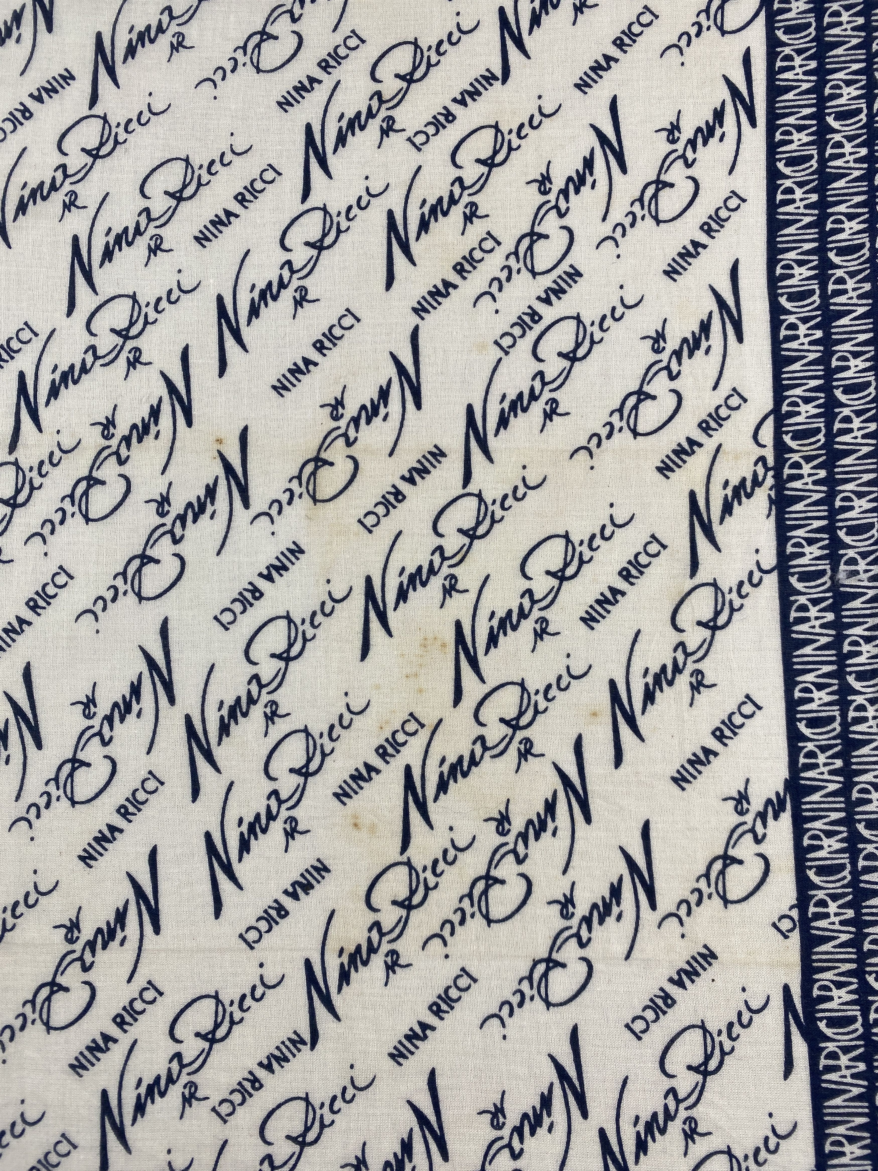 Other Vintage Nina Ricci Handkerchief Pocket Square Bandana HM0020 Size ONE SIZE - 7 Thumbnail