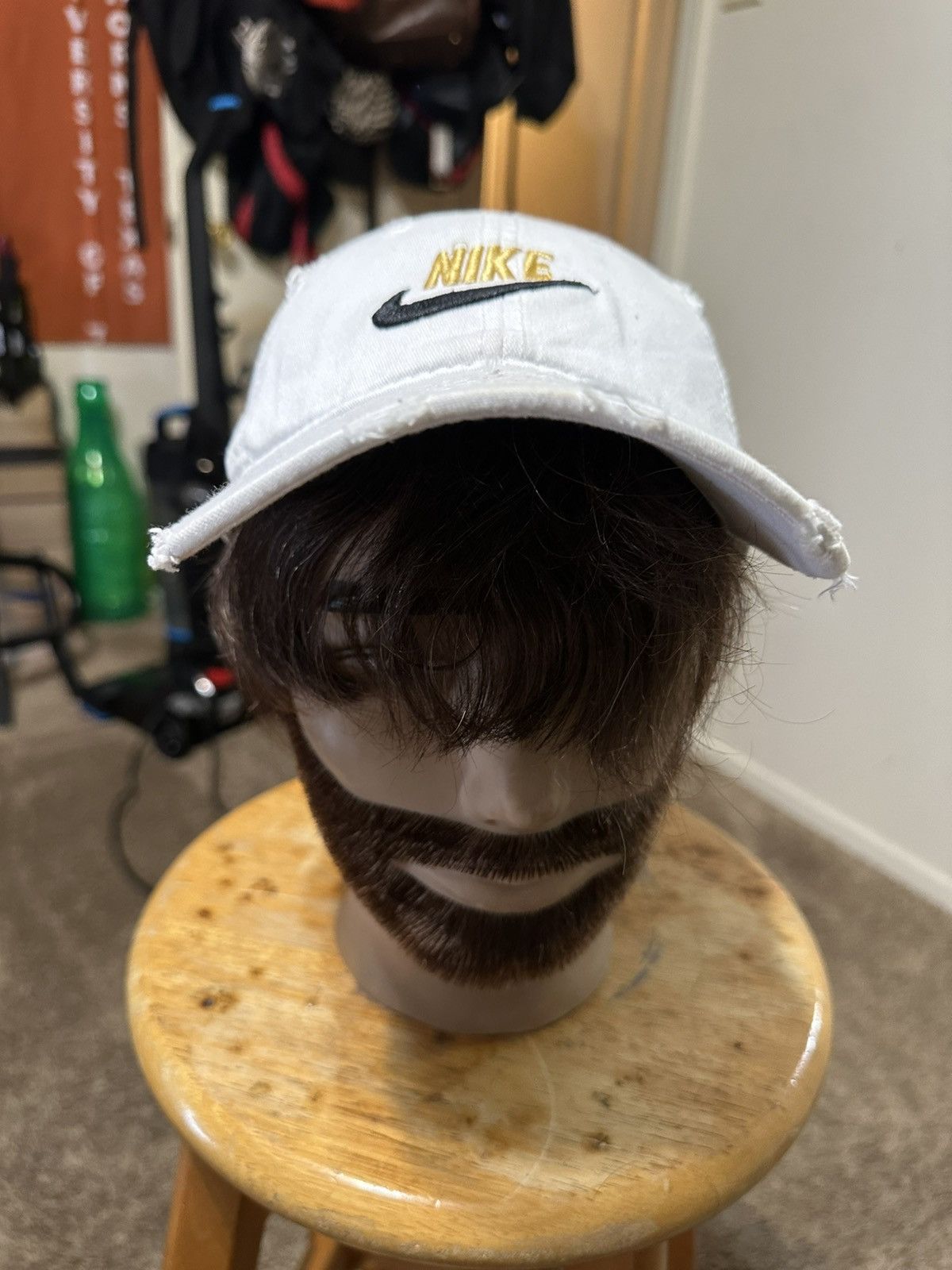 Nike × Vintage Vintage Nike sportswear “triple gold check” hat 90s Size ONE SIZE - 1 Thumbnail