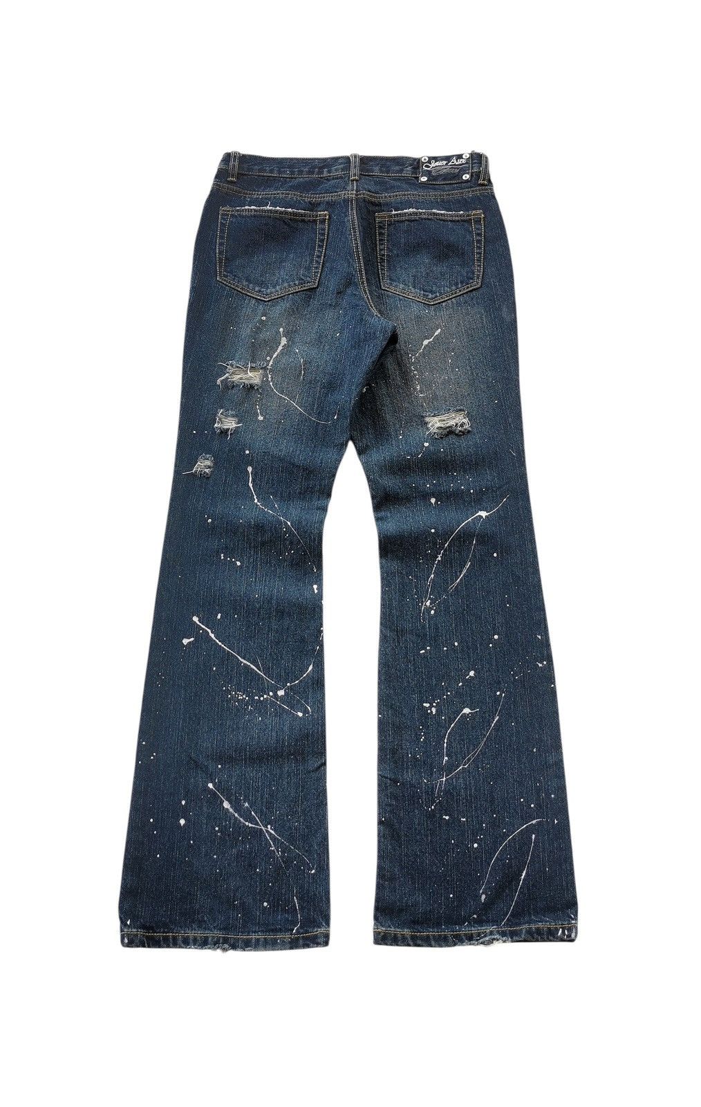 Kapital Flared Distressed Paint Splatter Jeans 30x33 Size US 30 / EU 46 - 15 Thumbnail