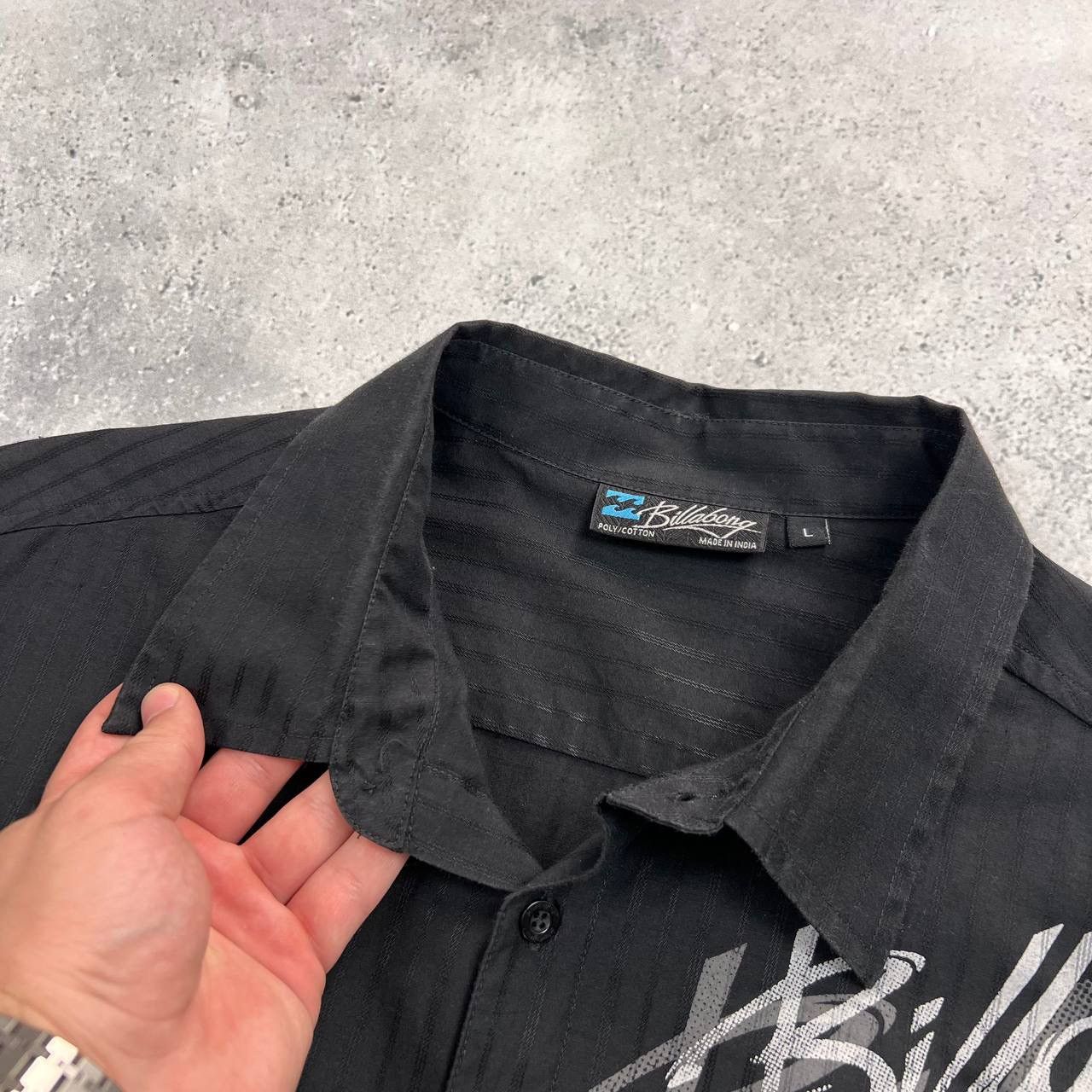 Billabong Vintage 2000s Billabong Surf SS Button-Up Collar Shirt Black Size US L / EU 52-54 / 3 - 5 Thumbnail