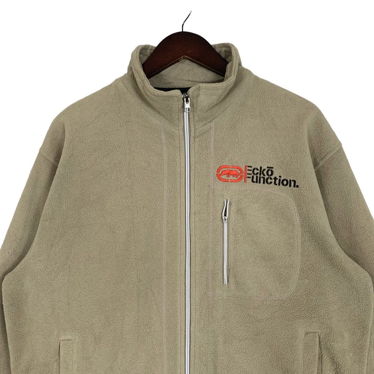 Ecko Unltd. × Japanese Brand × Vintage Vintage 90s Ecko Function Small Logo Fleece Jacket Size L Size US L / EU 52-54 / 3 - 2 Thumbnail
