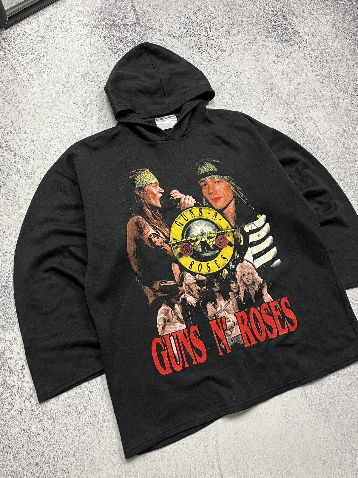 Band Tees Guns N’ Roses Crazy Big Logo Print Hoodie Rare Band Tee Y2k Size US XL / EU 56 / 4 - 3 Thumbnail