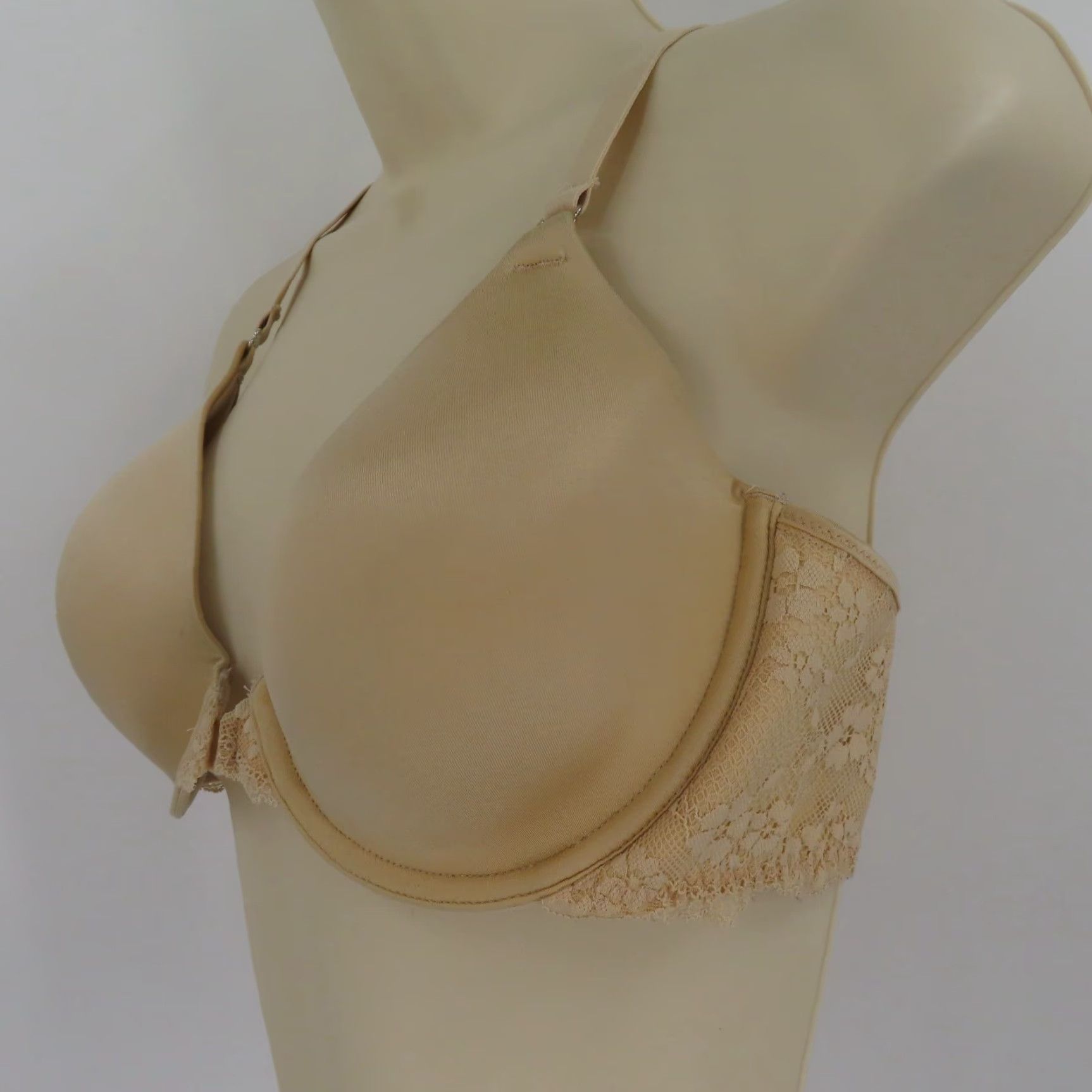 Vintage Maidenform Bra 36C 07112 One Fab Fit Everyday Full Coverage Racerback Latte Lift Size ONE SIZE - 4 Thumbnail