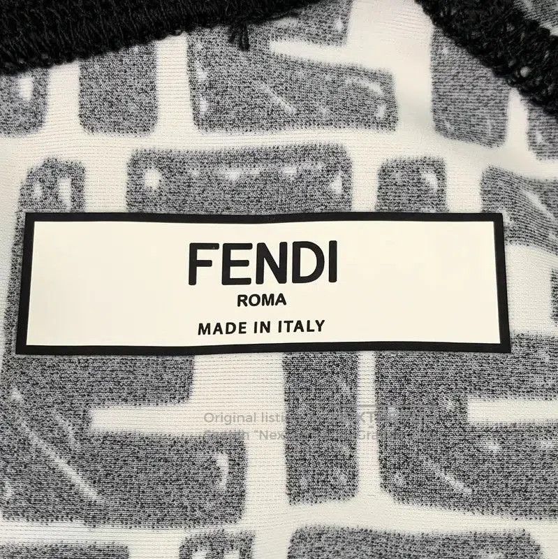 Fendi Fendi Cropped Colorblock Nylon Women's T-Shirt . Size M / US 6-8 / IT 42-44 - 6 Thumbnail