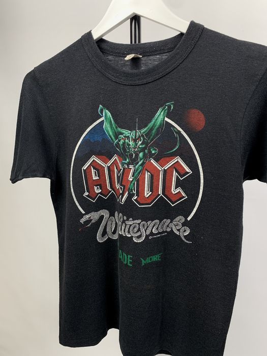 Vintage rare AC DC Shirt T World Tour monsters of rock Tee 1981 80s ...