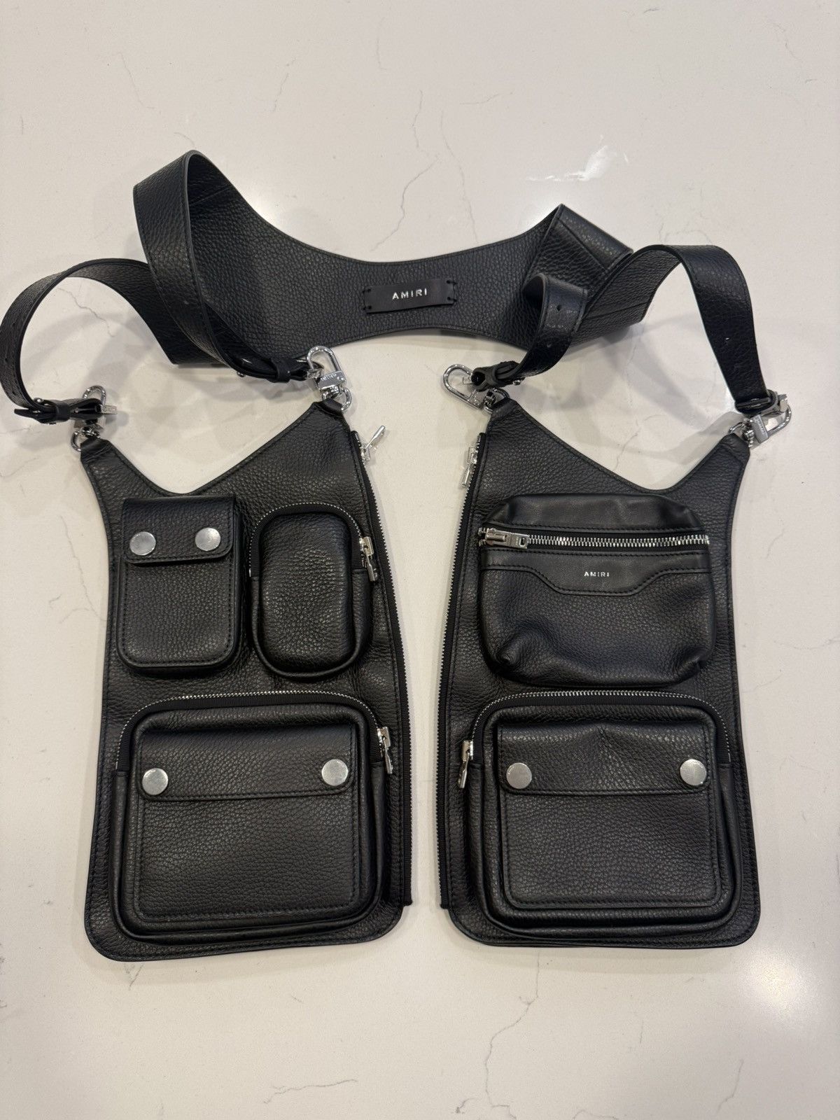 Amiri AMIRI Harness Bag 2.0 Black Leather — Deadstock / NWT Size ONE SIZE - 1 Thumbnail