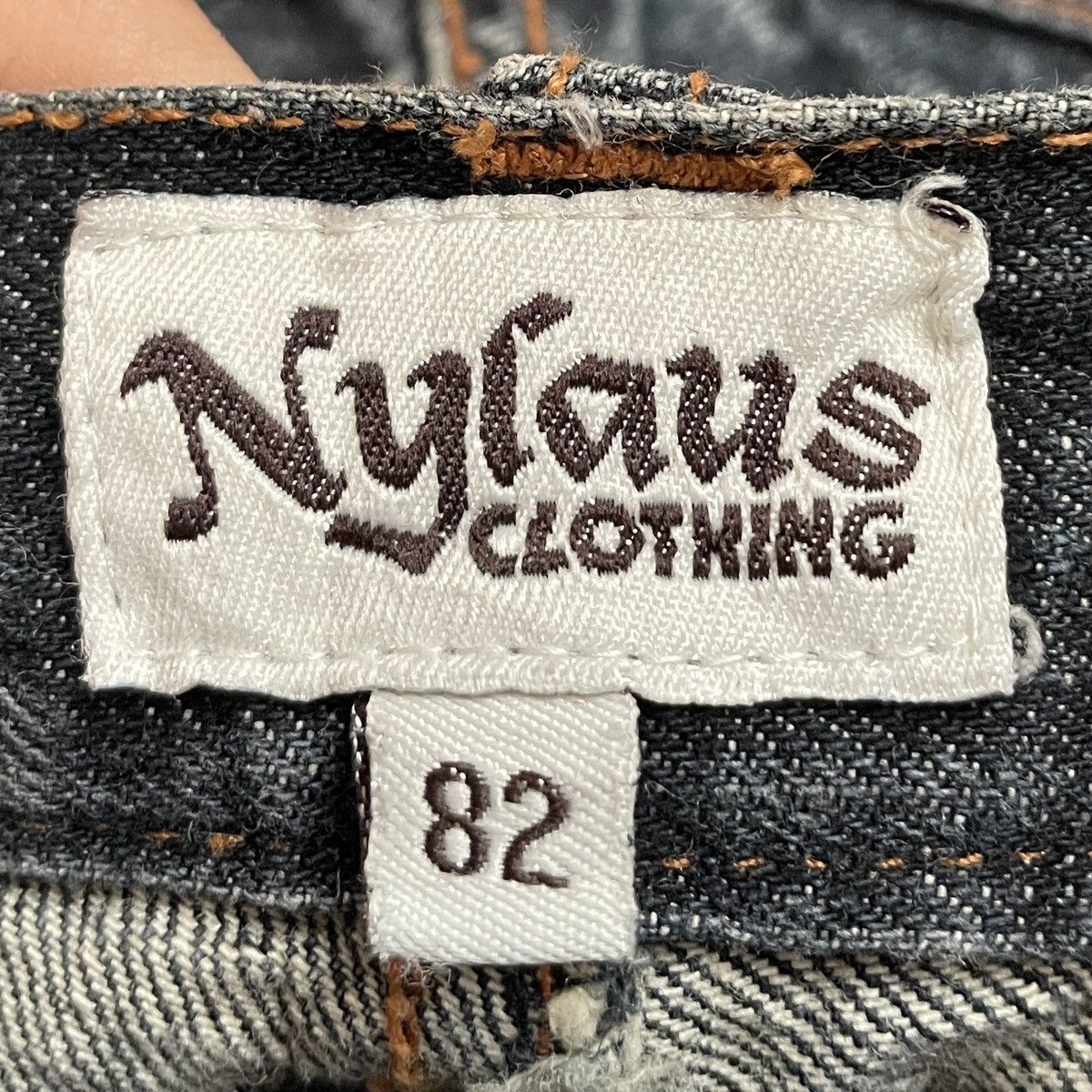 If Six Was Nine × Japanese Brand × Le Grande Bleu (L.G.B.) Vintage Japanese Brand Nylaus Double Waist Jeans 2000s Size US 31 - 11 Thumbnail