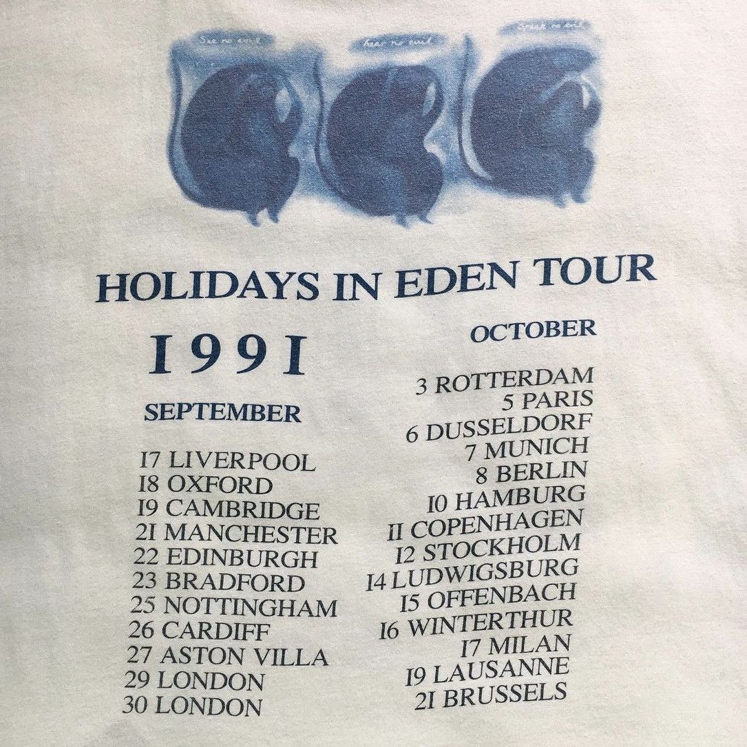 Band Tees × Vintage Vintage 1991 Marillion Holliday in Eden t-shirt Size US L / EU 52-54 / 3 - 6 Thumbnail