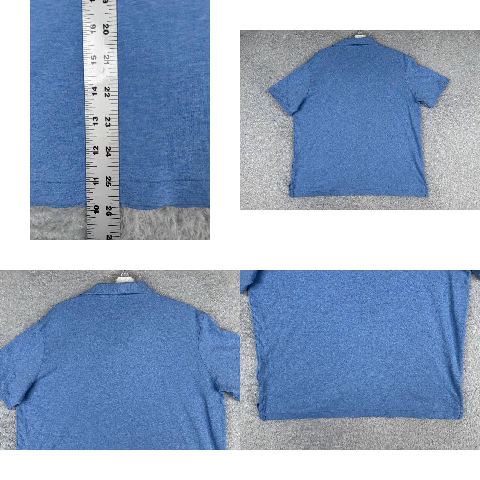 Ralph Lauren VINTAGE Nike Polo Shirt Men Large Blue Golf Pony Short Sleeve Cotton Size US L / EU 52-54 / 3 - 9 Thumbnail