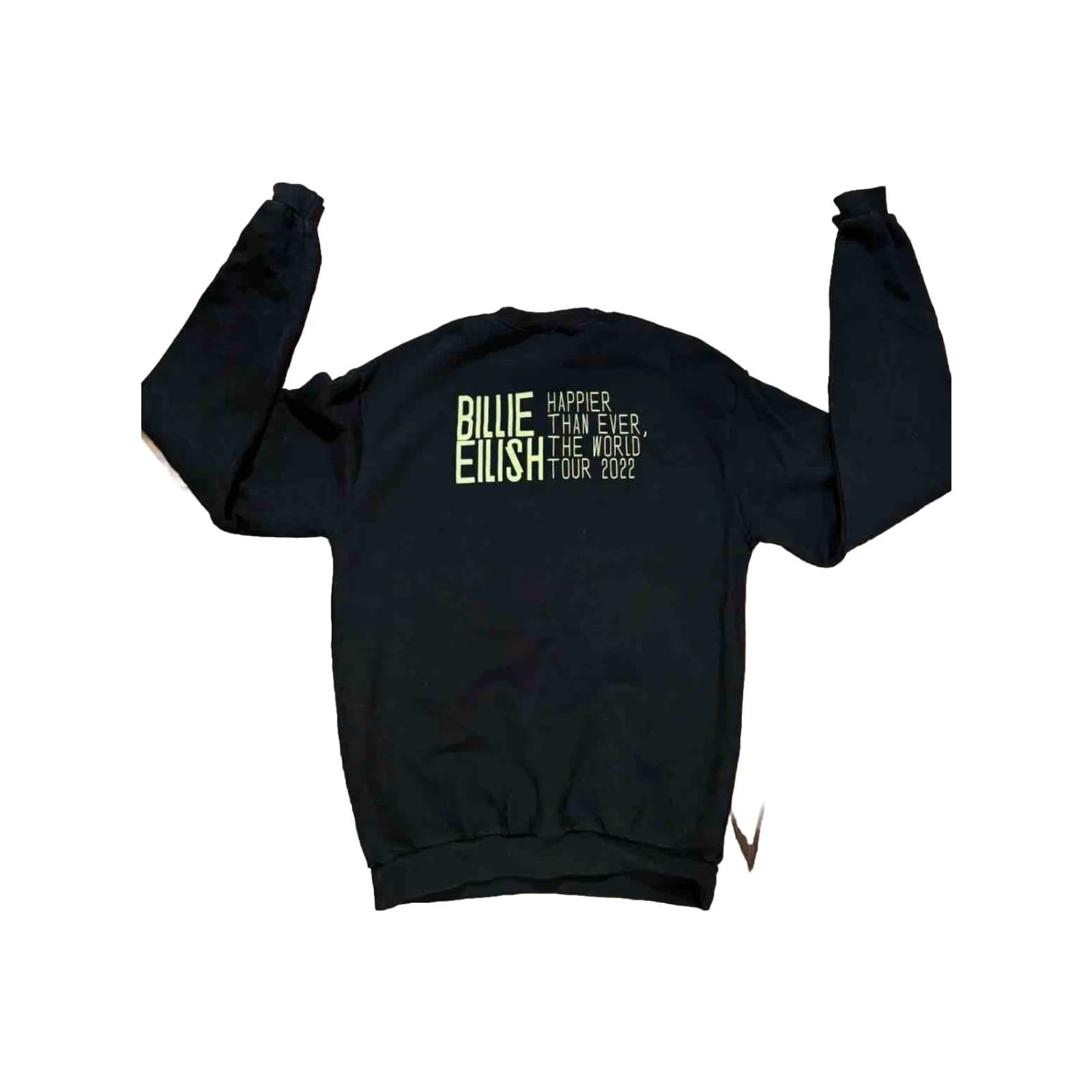 Vintage VINTAGE Billie Eilish Happier Than Ever World Tour 2022 Sweatshirt S Black Authentic CB6 Size US S / EU 44-46 / 1 - 4 Thumbnail
