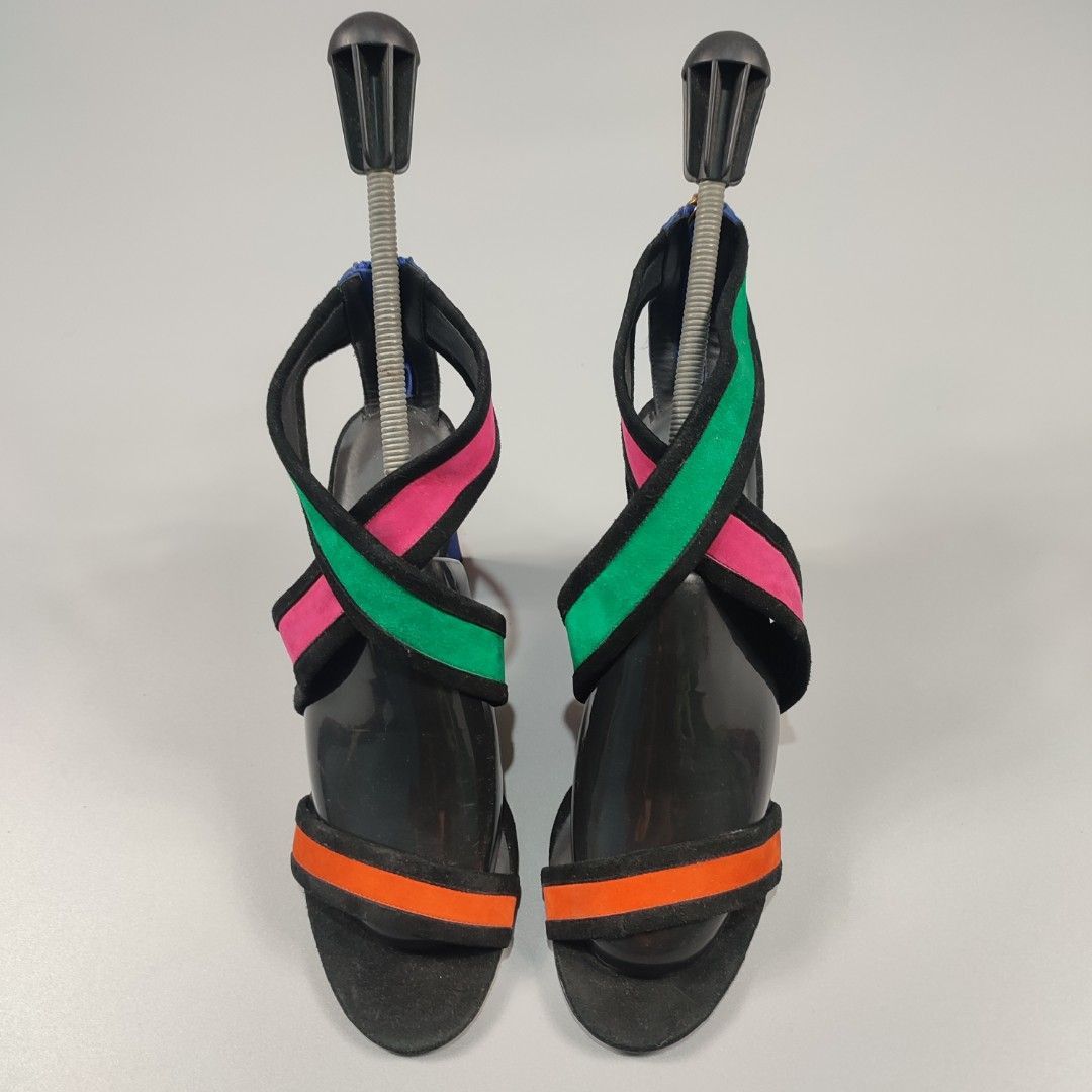 Balmain BALMAIN MULTI COLOR HEELS Size US 9 / IT 39 - 8 Thumbnail