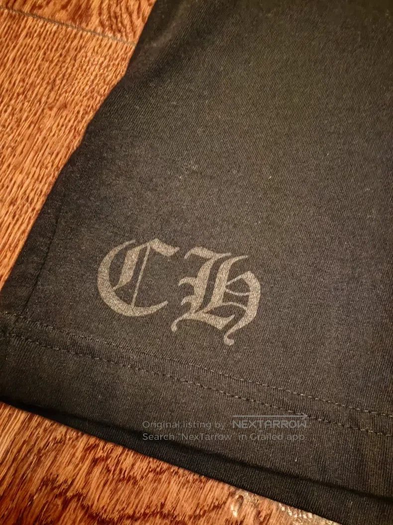 Chrome Hearts CHROME HEARTS Size XL Black long-sleeved T-shirt with yello Size US XL / EU 56 / 4 - 2 Thumbnail