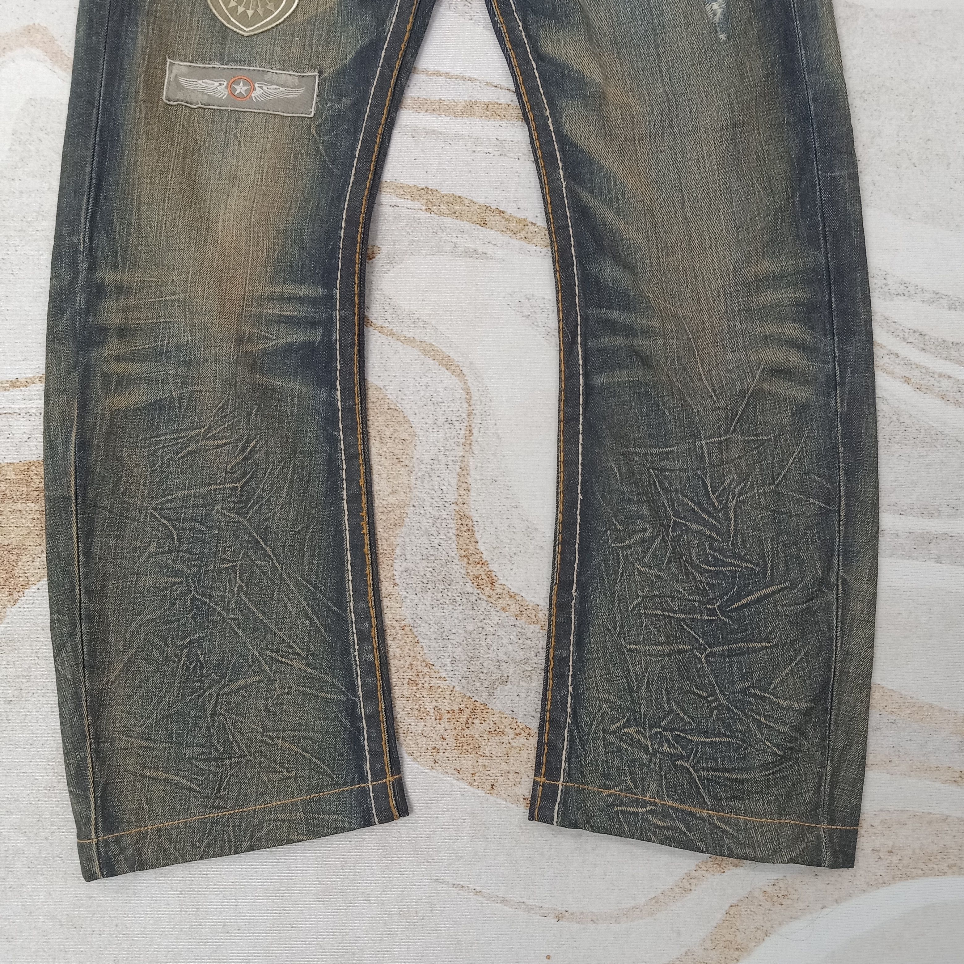 Vintage Tough Jeansmith Streetwear Patches Denim Jeans C258N18 Size US 32 / EU 48 - 5 Thumbnail