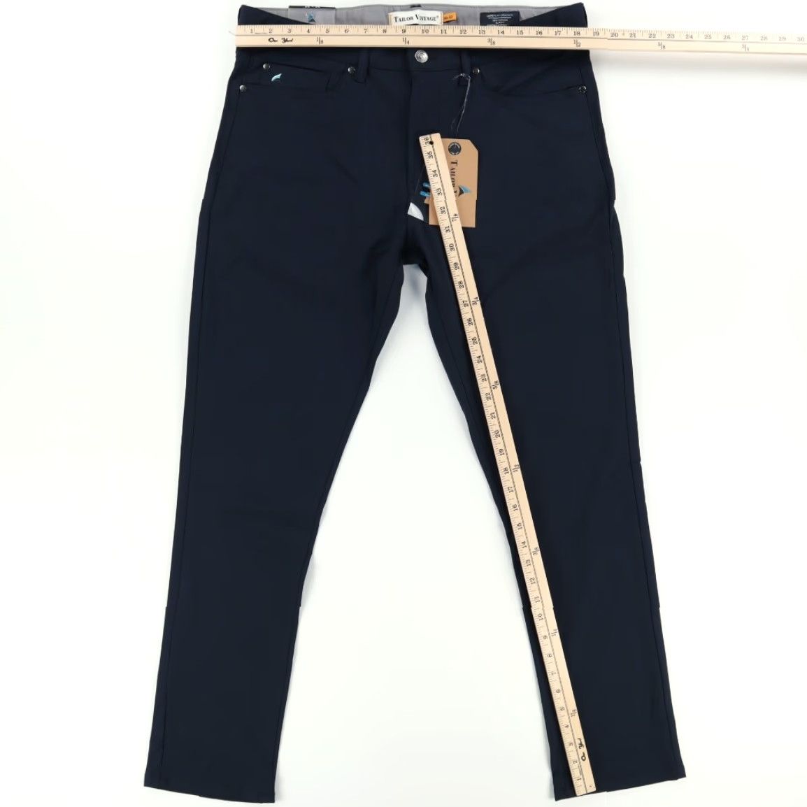 Vintage VINTAGE Tailor Vintage Luxeperformance Canaan Slim Fit Pants Navy Blue Men's 36 Size US 36 / EU 52 - 3 Thumbnail