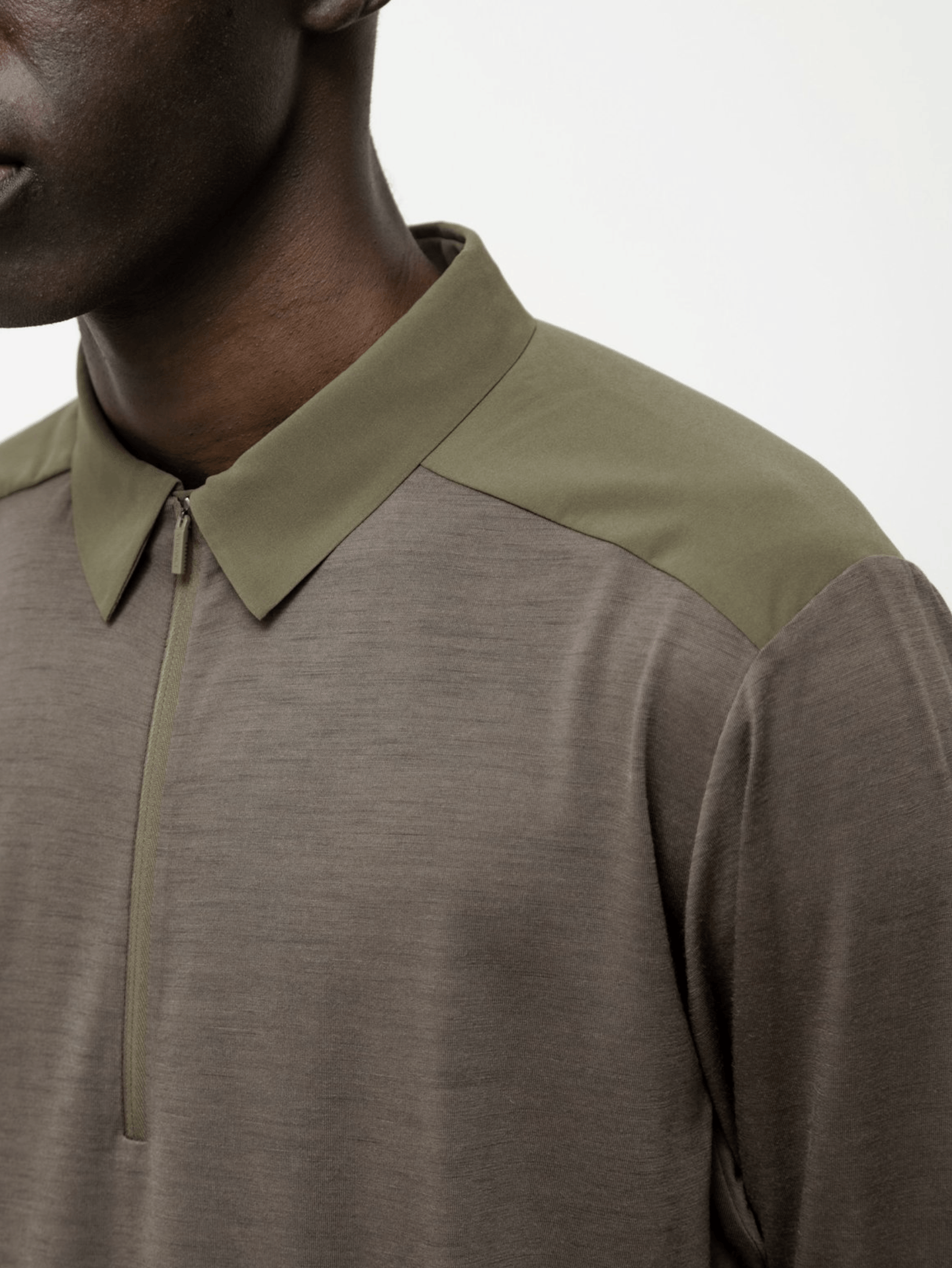 Veilance Arc'teryx Veilance Frame LS Polo Shirt, Olive Size US L / EU 52-54 / 3 - 7 Thumbnail