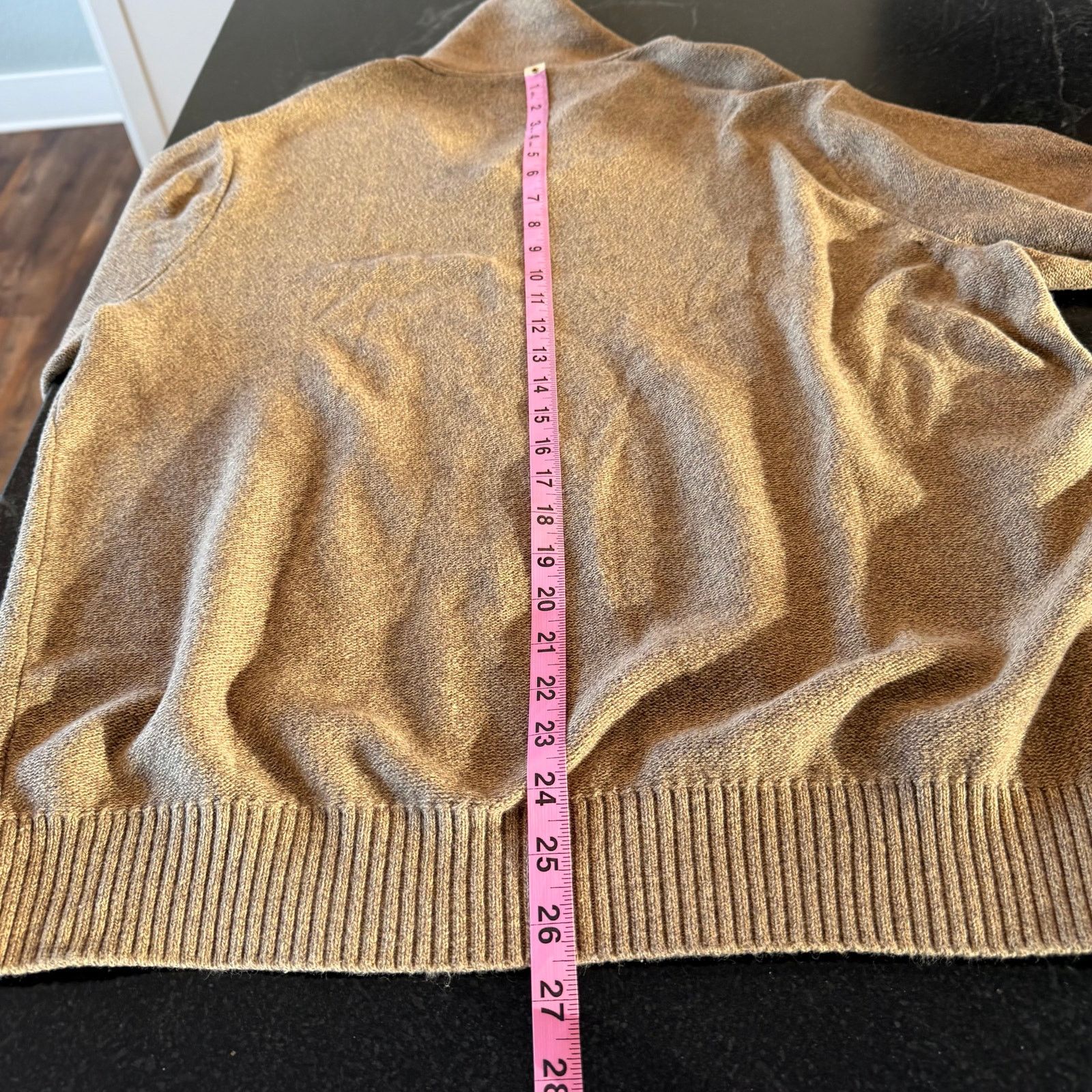 Joseph Abboud Joe Joseph Abboud Cotton Cable Knit Elbow Patch Sweater L Size US L / EU 52-54 / 3 - 8 Thumbnail