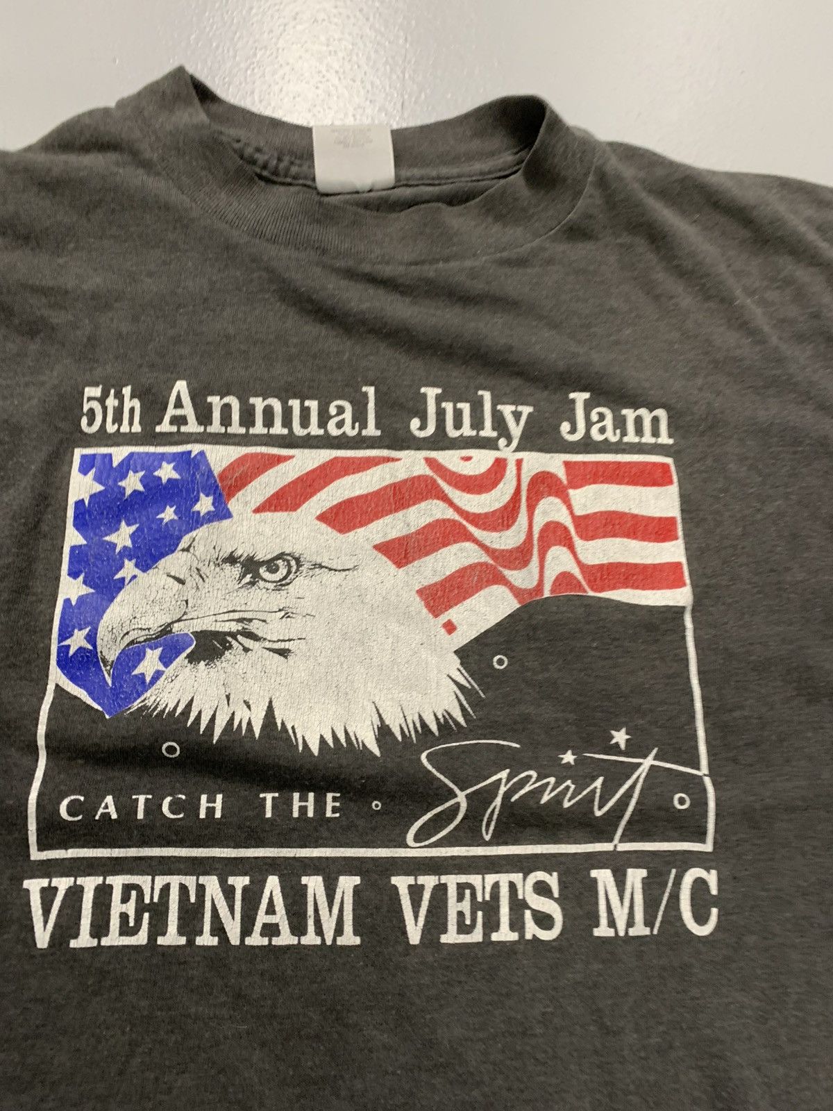 Other 80s Single Stitch Vietnam Vets M/C "5th Annual July Jam" Size US L / EU 52-54 / 3 - 2 Thumbnail