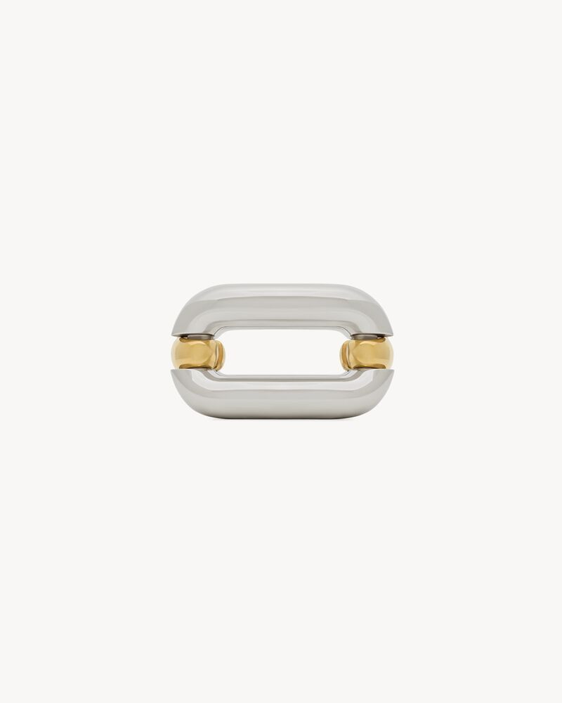 Saint Laurent Paris o1s1wg110126 792716 Size: OS / Duo Link Bracelet in Metal Size ONE SIZE - 3 Thumbnail