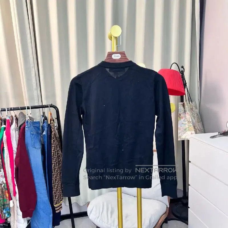 Versace Versace Black Wool Cardigan for Women . Size M / US 6-8 / IT 42-44 - 2 Thumbnail