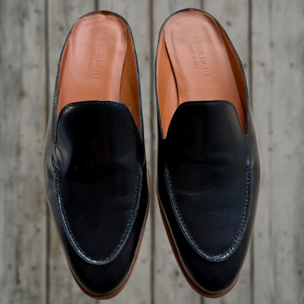 Everlane Everlane Black Leather 1" Heel Loafer Mule Slip On Womens Shoes Size 6 Office/Work Mogul? Size US 6 / IT 36 - 1 Thumbnail