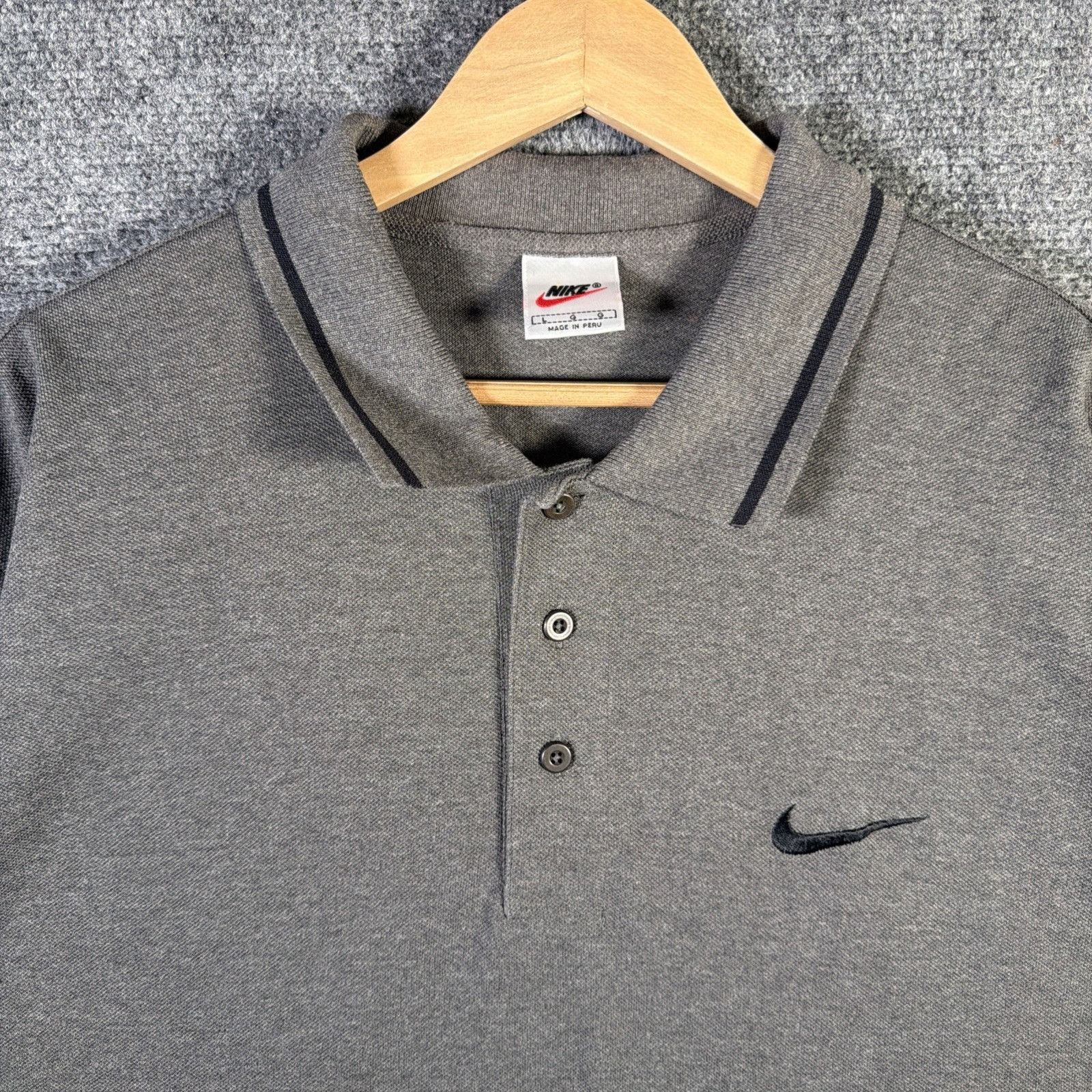 Nike Vintage Nike Golf Shirt Mens XL Gray NWT 90s Tiger Woods 1/4 Size US XL / EU 56 / 4 - 2 Thumbnail