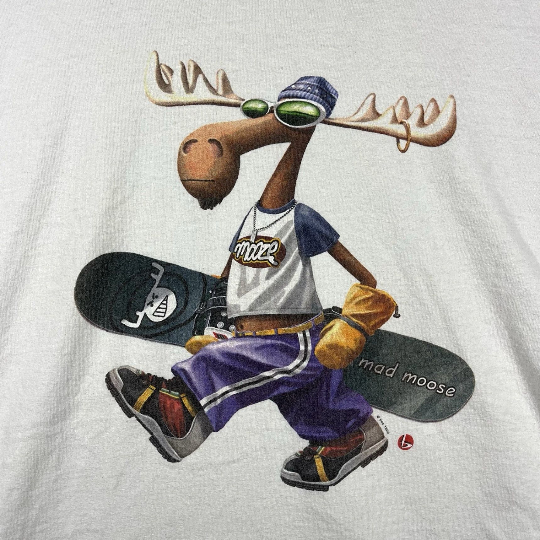 Vintage VINTAGE The Duck Company T-Shirt Ski XL White Solid 90s Mens Size US XL / EU 56 / 4 - 2 Thumbnail