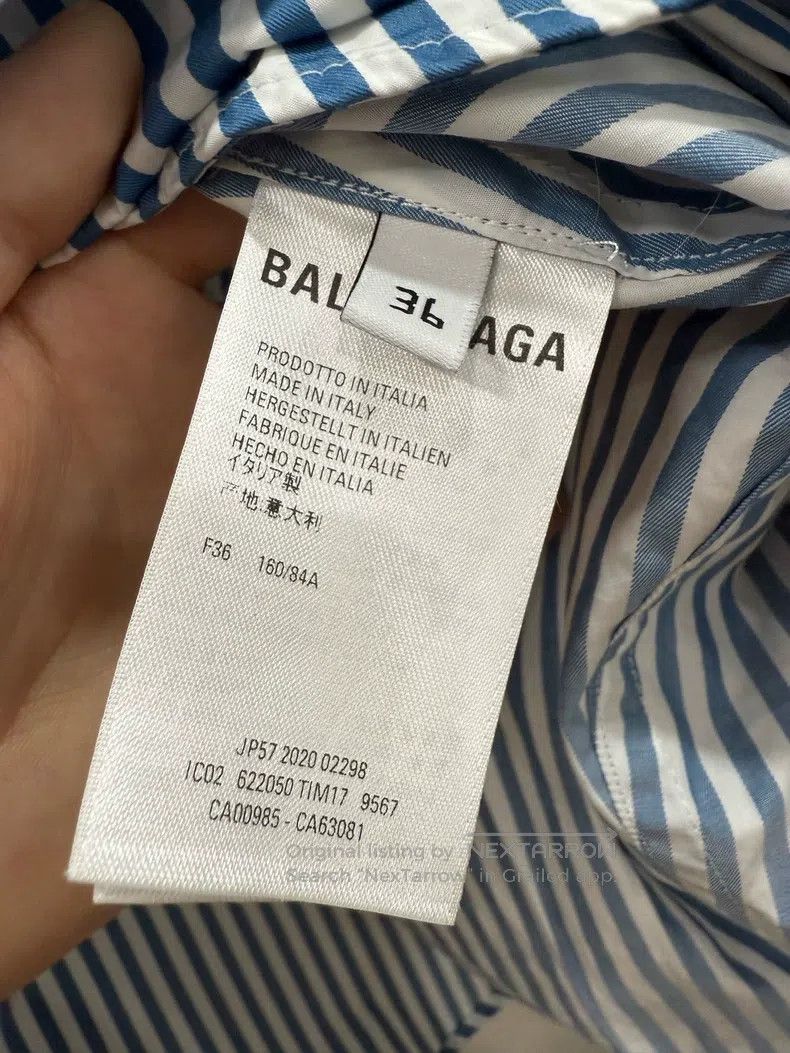 Balenciaga Balenciaga Striped shirt Size XS / US 0-2 / IT 36-38 - 3 Thumbnail