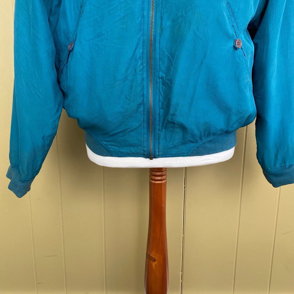 Other Visitor men L 100% Silk lightweight full zip vintage bomber Size US L / EU 52-54 / 3 - 3 Thumbnail