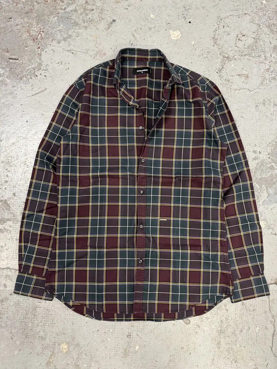 Dsquared2 AW2015 Dsquared2 Green & Red Checked Shirt Size US M / EU 48-50 / 2 - 1 Thumbnail