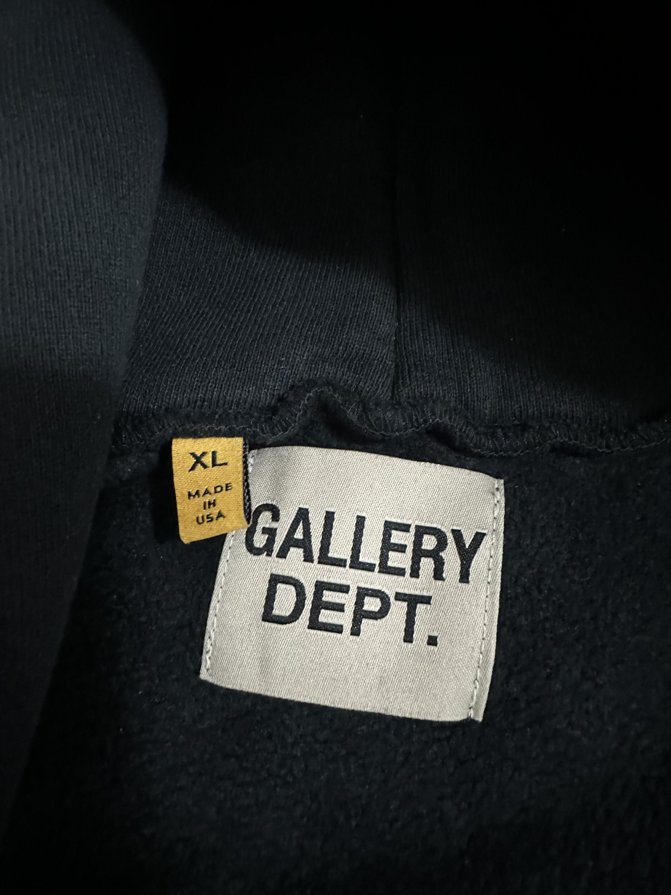Gallery Dept. GALLERY DEPT SUN FADED ENGLISH ZIP HOODIE BLACK XL Size US XL / EU 56 / 4 - 3 Thumbnail