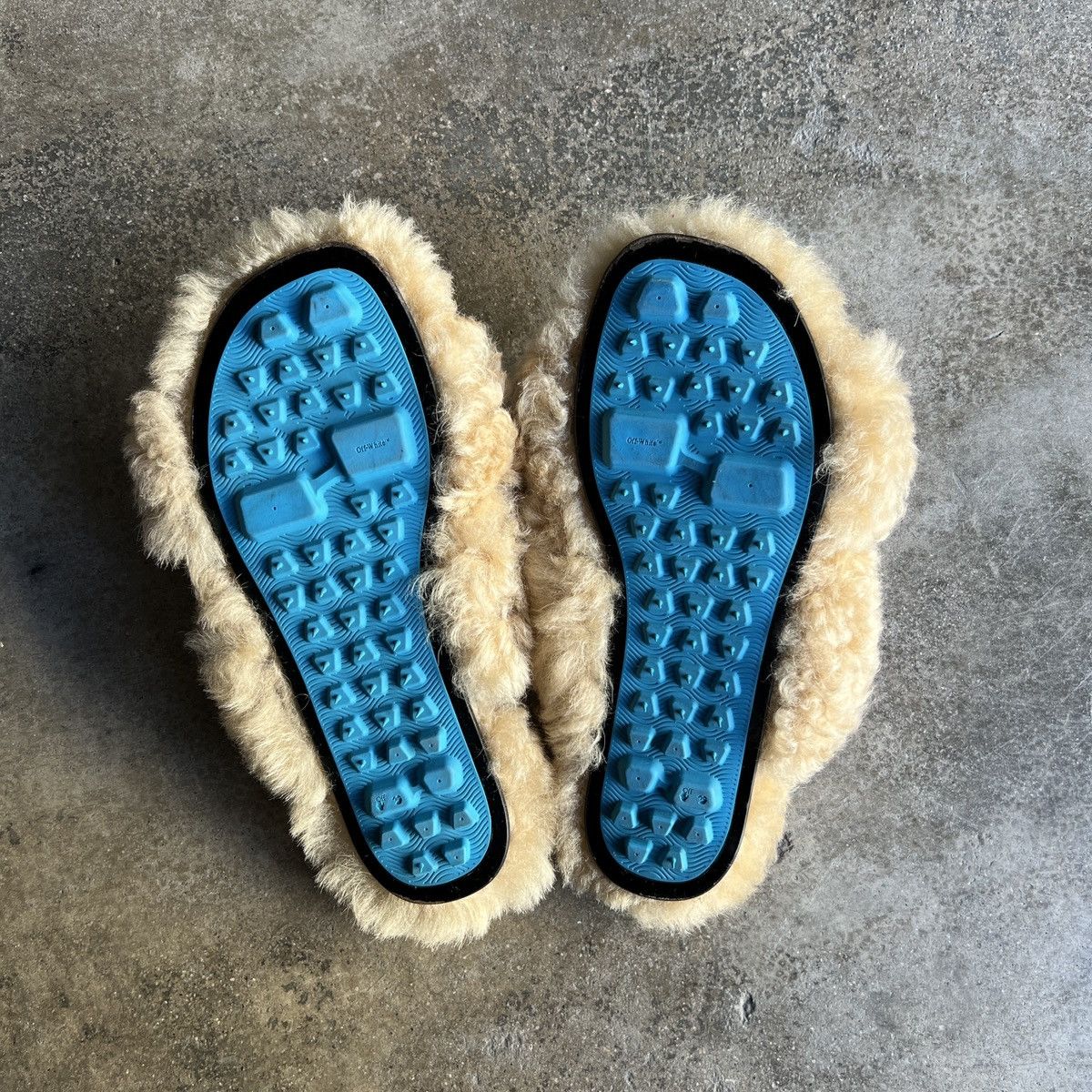 Off-White Rare Terry Fur Off White Sandals Size US 6 / IT 36 - 4 Thumbnail