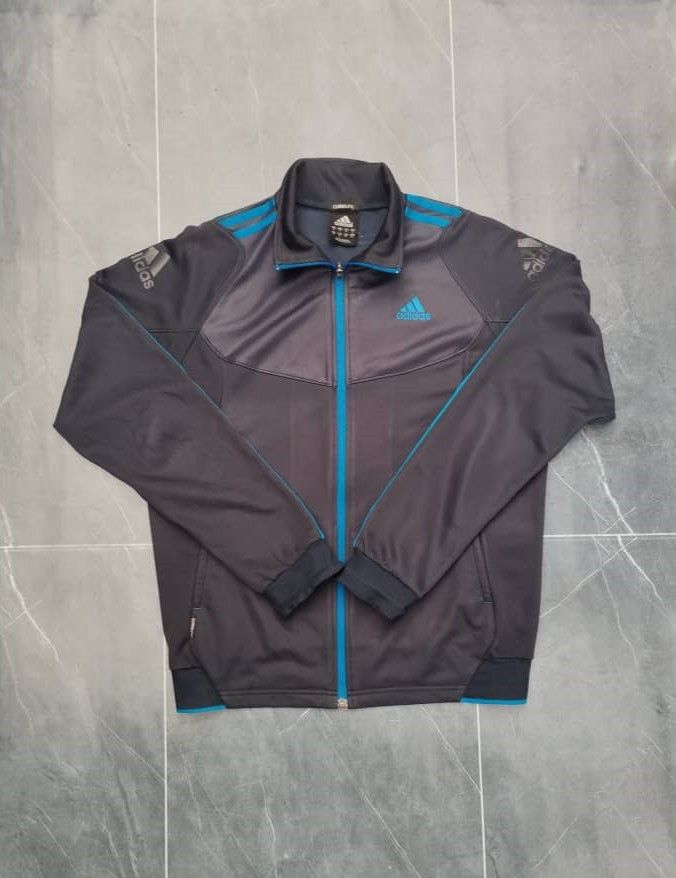Adidas Adidas Tracktop Black Stripe Blue Size S Size US S / EU 44-46 / 1 - 1 Thumbnail