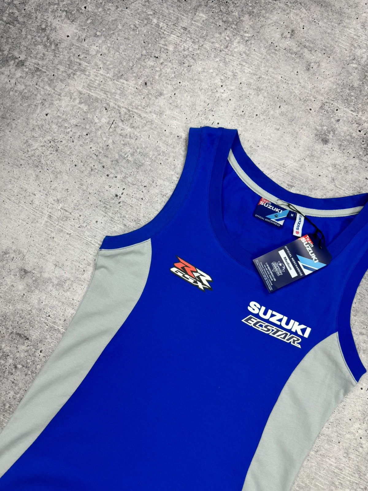 Designer Vintage 90’s Y2K Style Suzuki Tank Top Sleeveless T-Shirt Size US M / EU 48-50 / 2 - 4 Thumbnail
