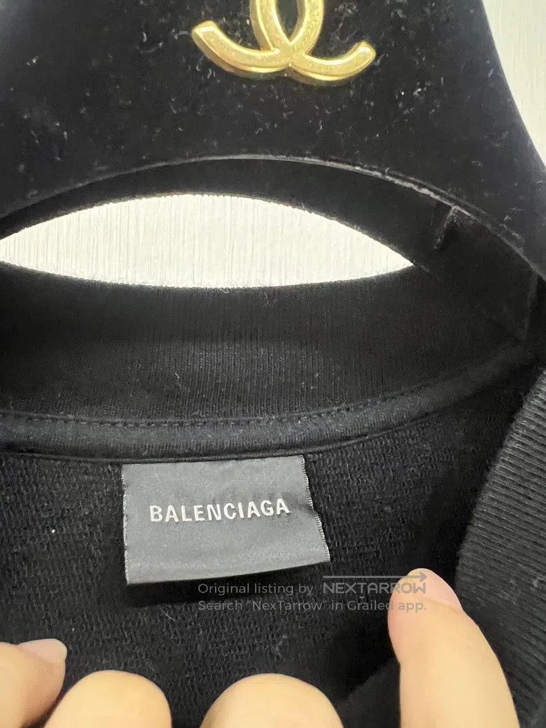 Balenciaga Balenciaga Archives Logos Black Sweatshirt. Size US L / EU 52-54 / 3 - 3 Thumbnail