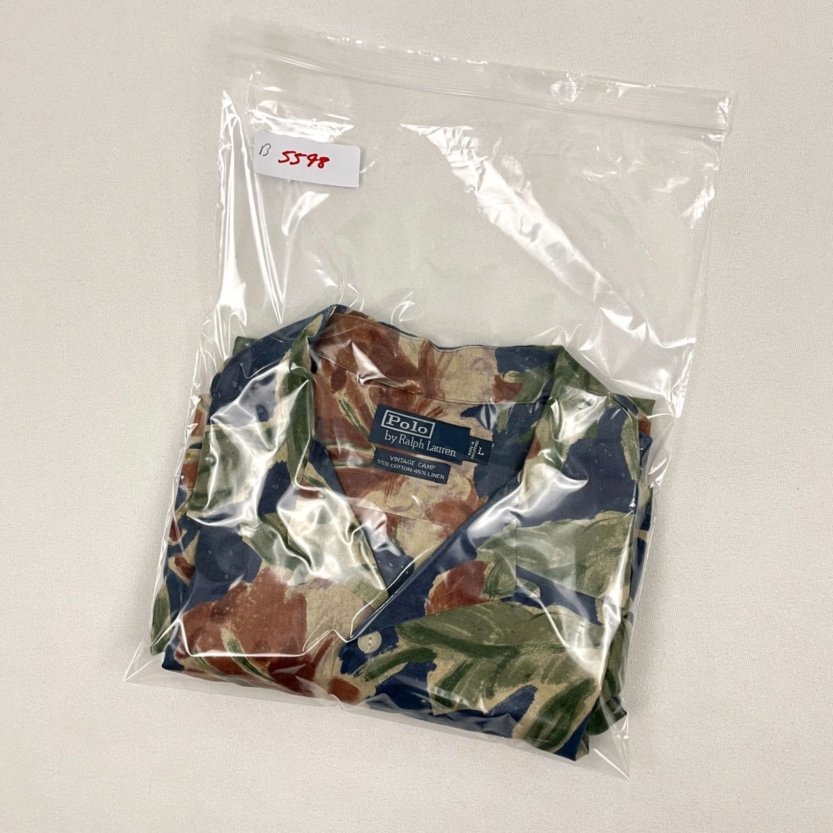 Polo Ralph Lauren Polo Ralph Lauren Vintage Camp Shirt Mens L Linen Blend Blue Floral Hawaiian Y2K Size US L / EU 52-54 / 3 - 8 Thumbnail