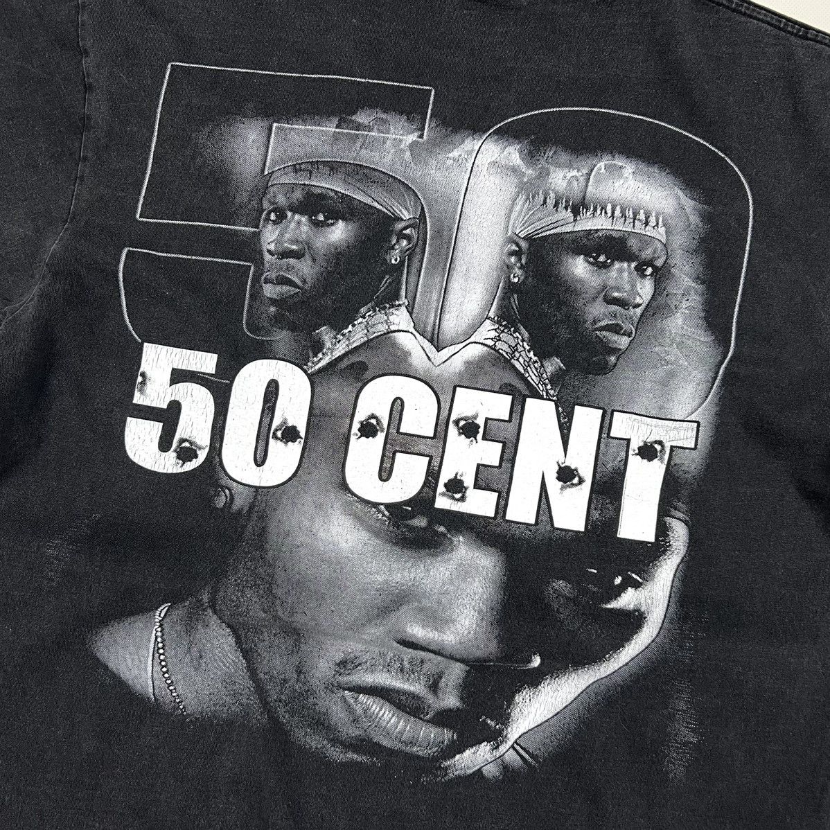 50 Cent × Rap Tees × Vintage Vintage 50 Cent Reverse logo Rap Hip Hop T Shirt Size S/M Size US M / EU 48-50 / 2 - 4 Thumbnail
